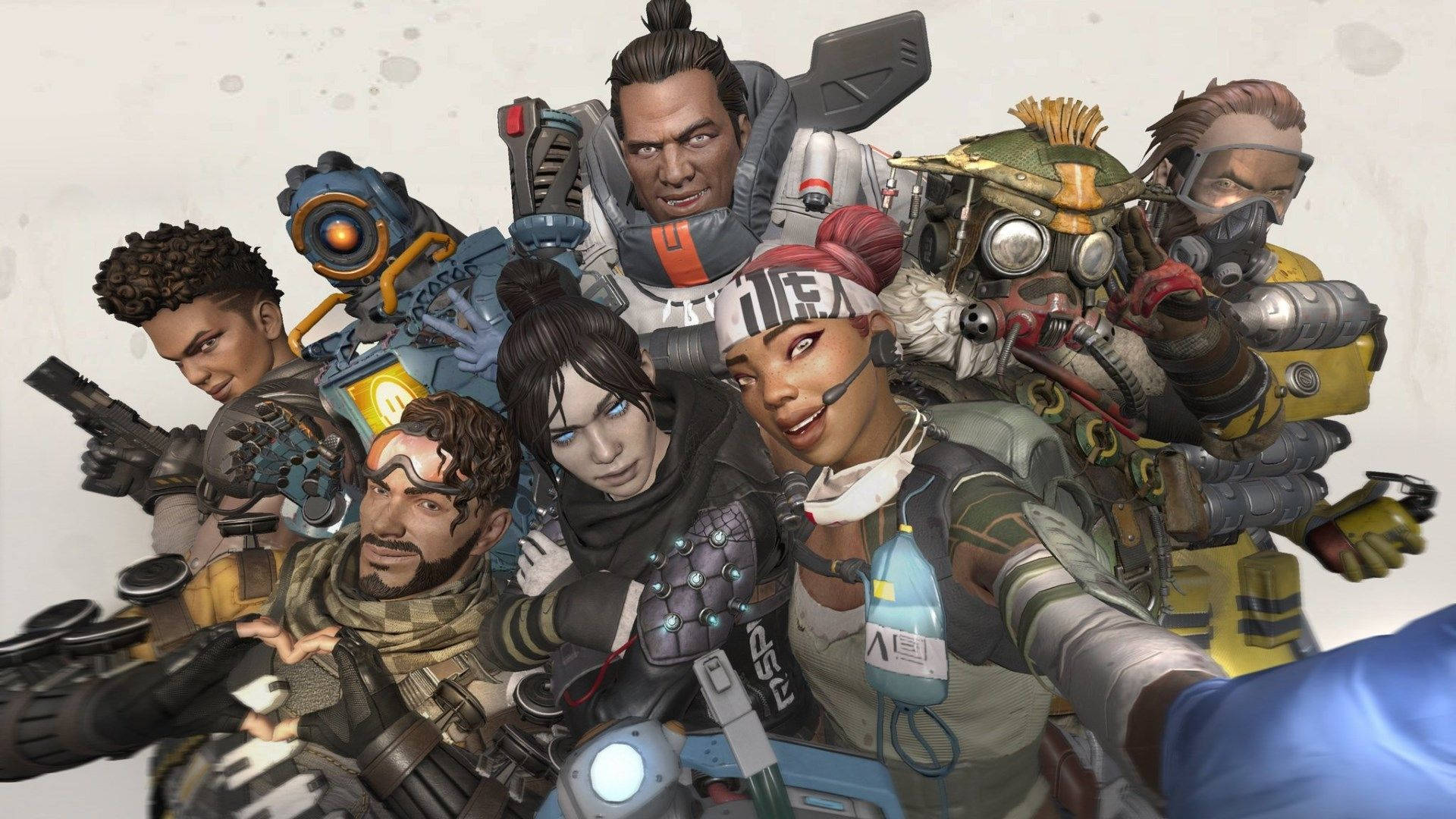 Apex Legends, futuristic gear, weapons, Full HD Desktop Wallpaper