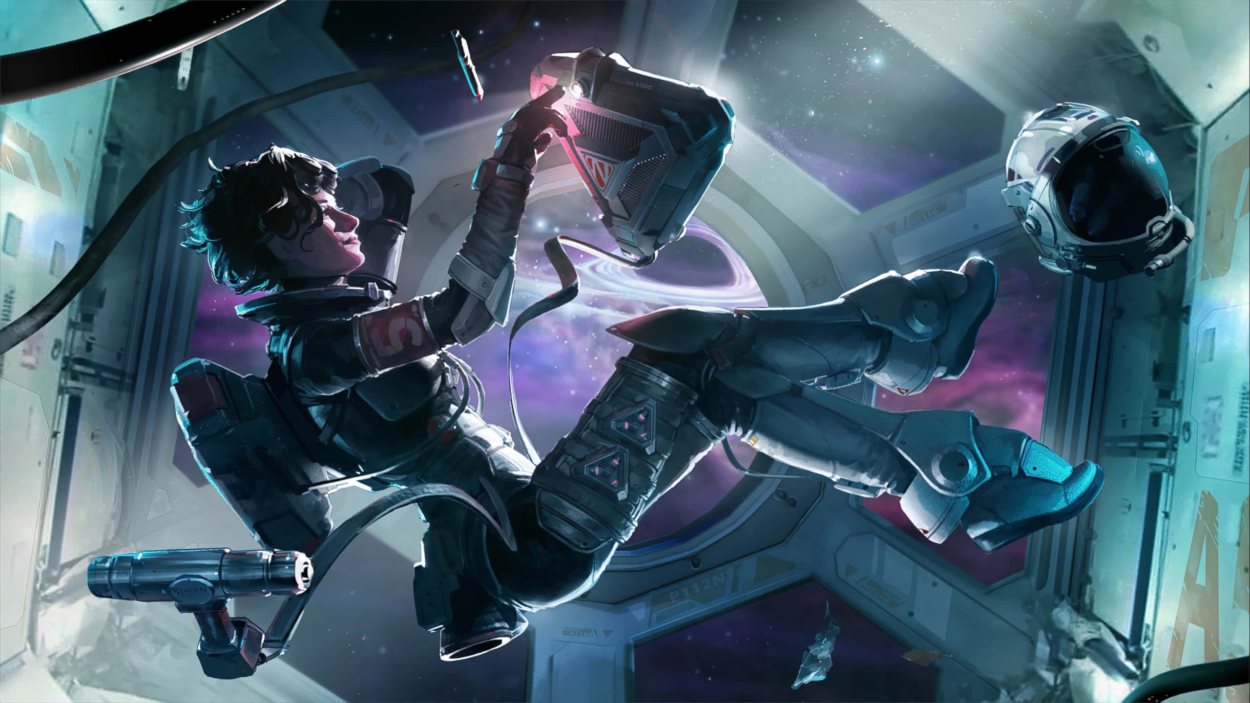 Apex Legends Computer, futuristic astronaut, spaceship, 2K Desktop Wallpaper
