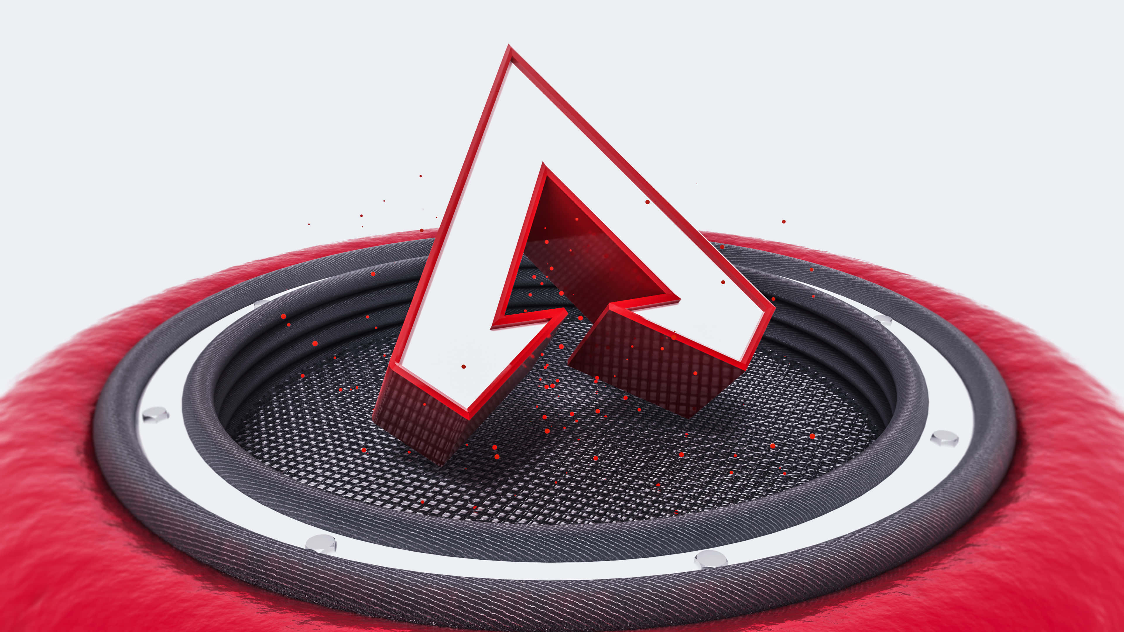 Apex Legends, red, white, 4K Desktop Wallpaper