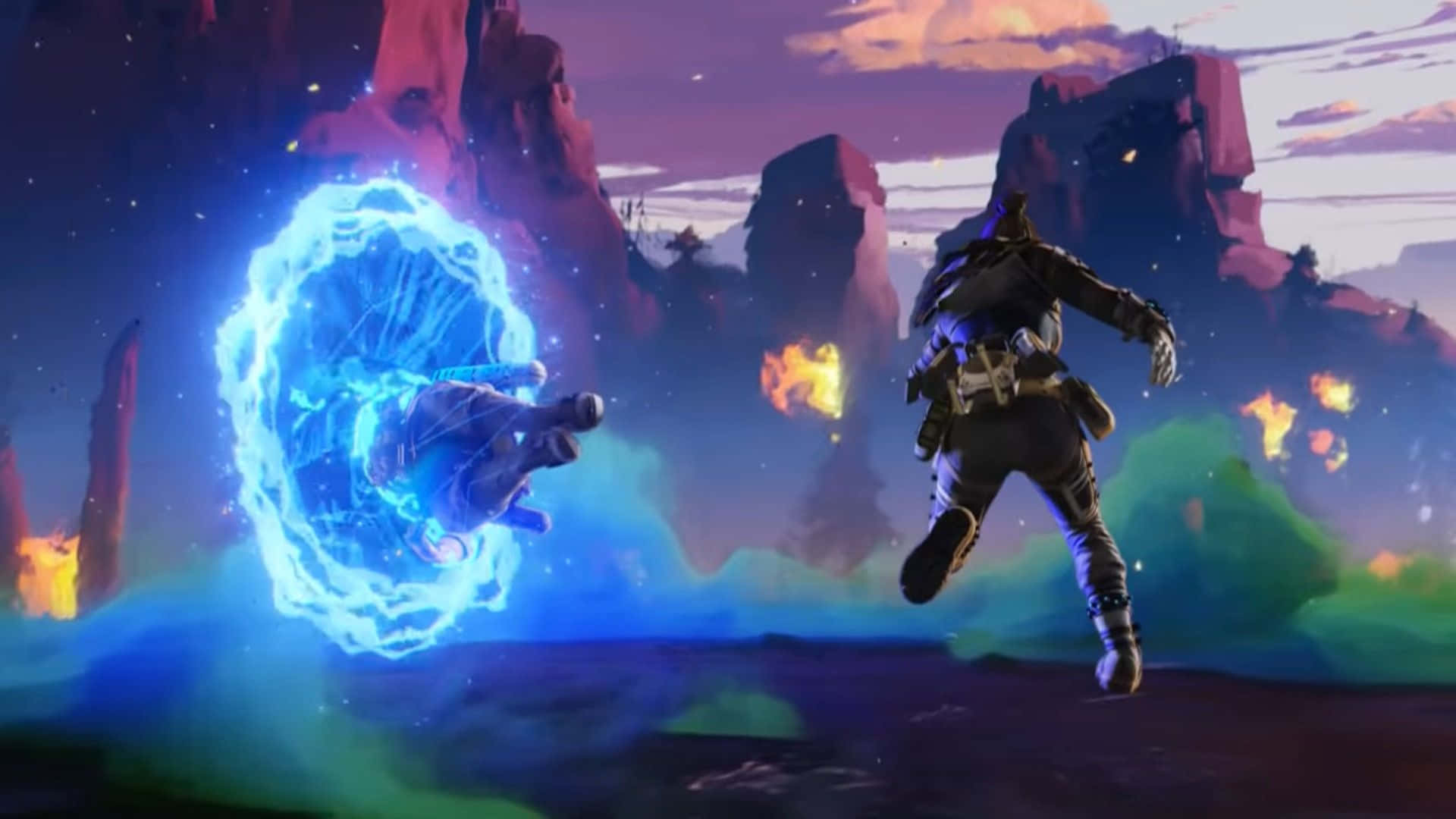 Apex Legends, Computer, glowing blue energy vortex, Full HD Desktop Wallpaper