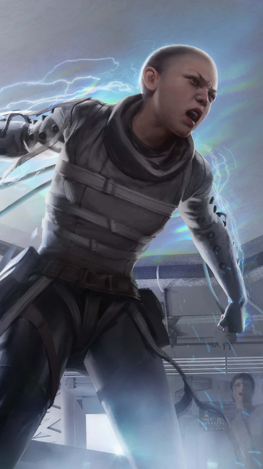 Apex Legends Crypto, bald warrior, futuristic armor, Full HD Phone Wallpaper