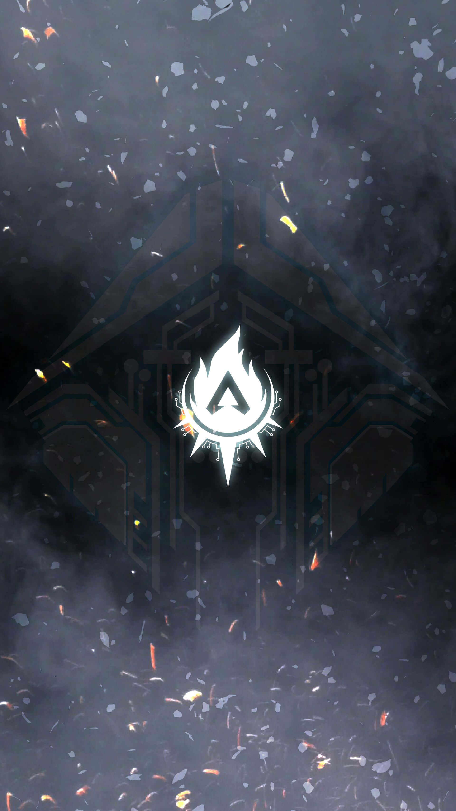 Crypto, Apex Legends, glowing white flame logo, 2K Phone Wallpaper