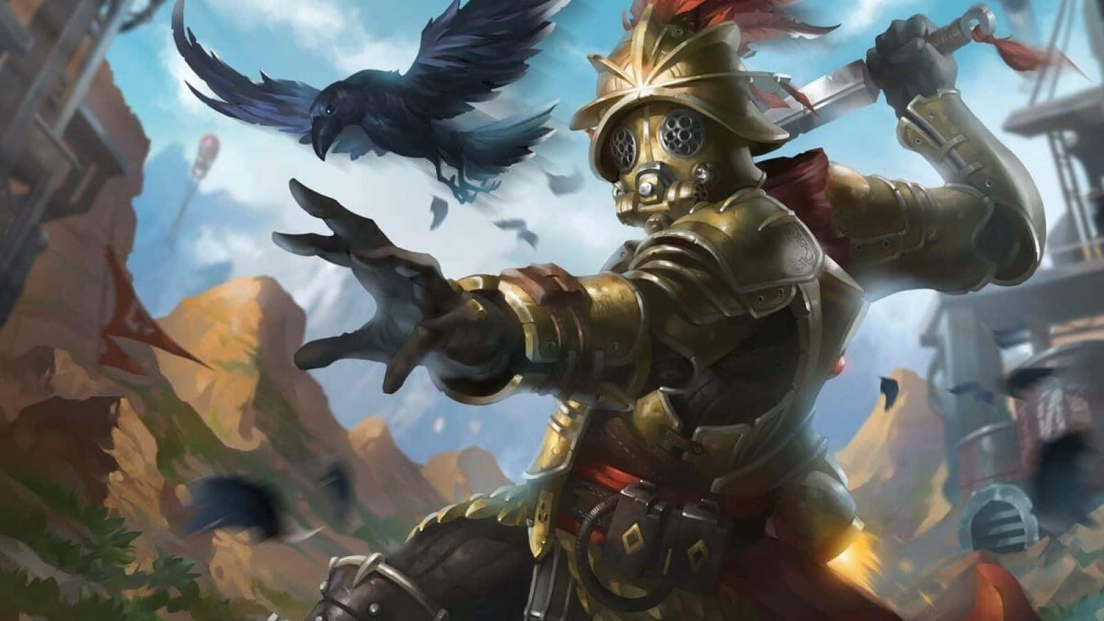 Crypto, Apex Legends, golden-armored warrior, HD Desktop Wallpaper