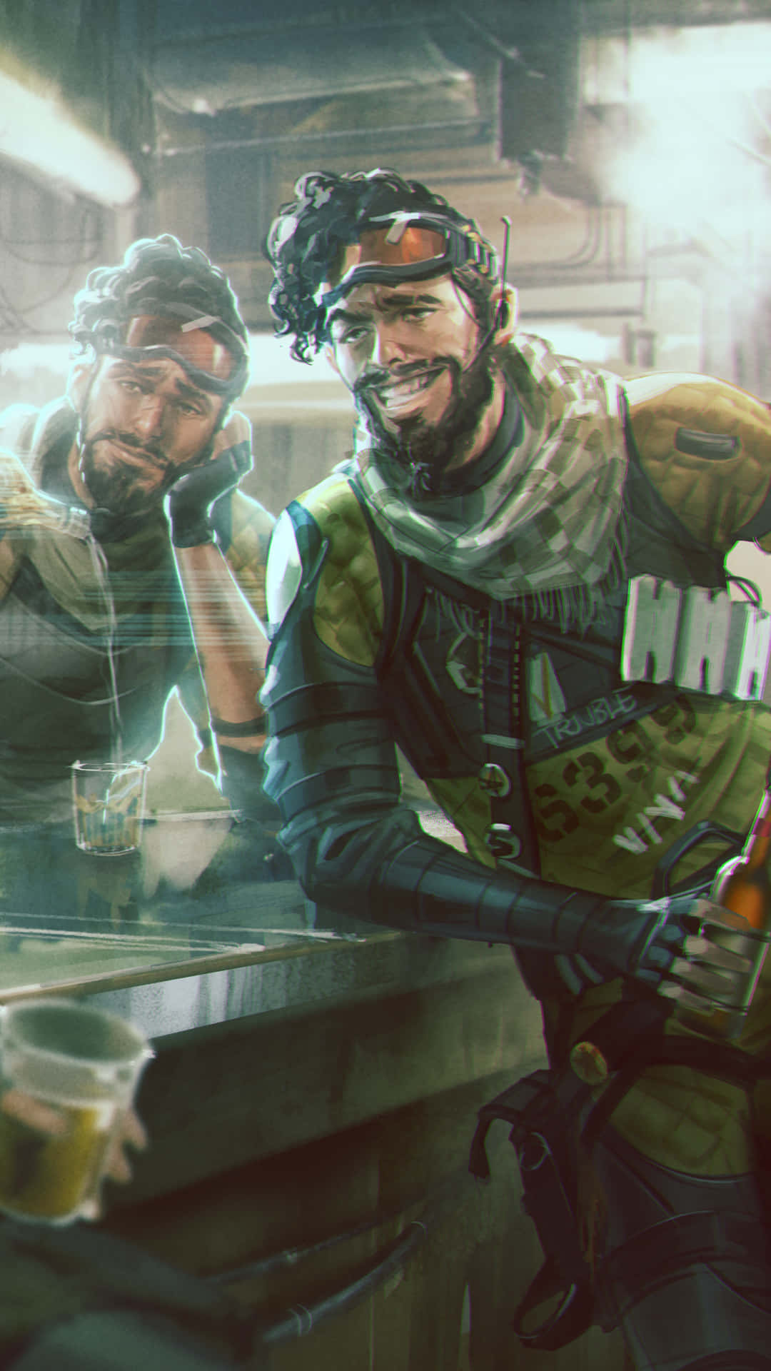 Apex Legends, Crypto, neon lights, Full HD Phone Wallpaper