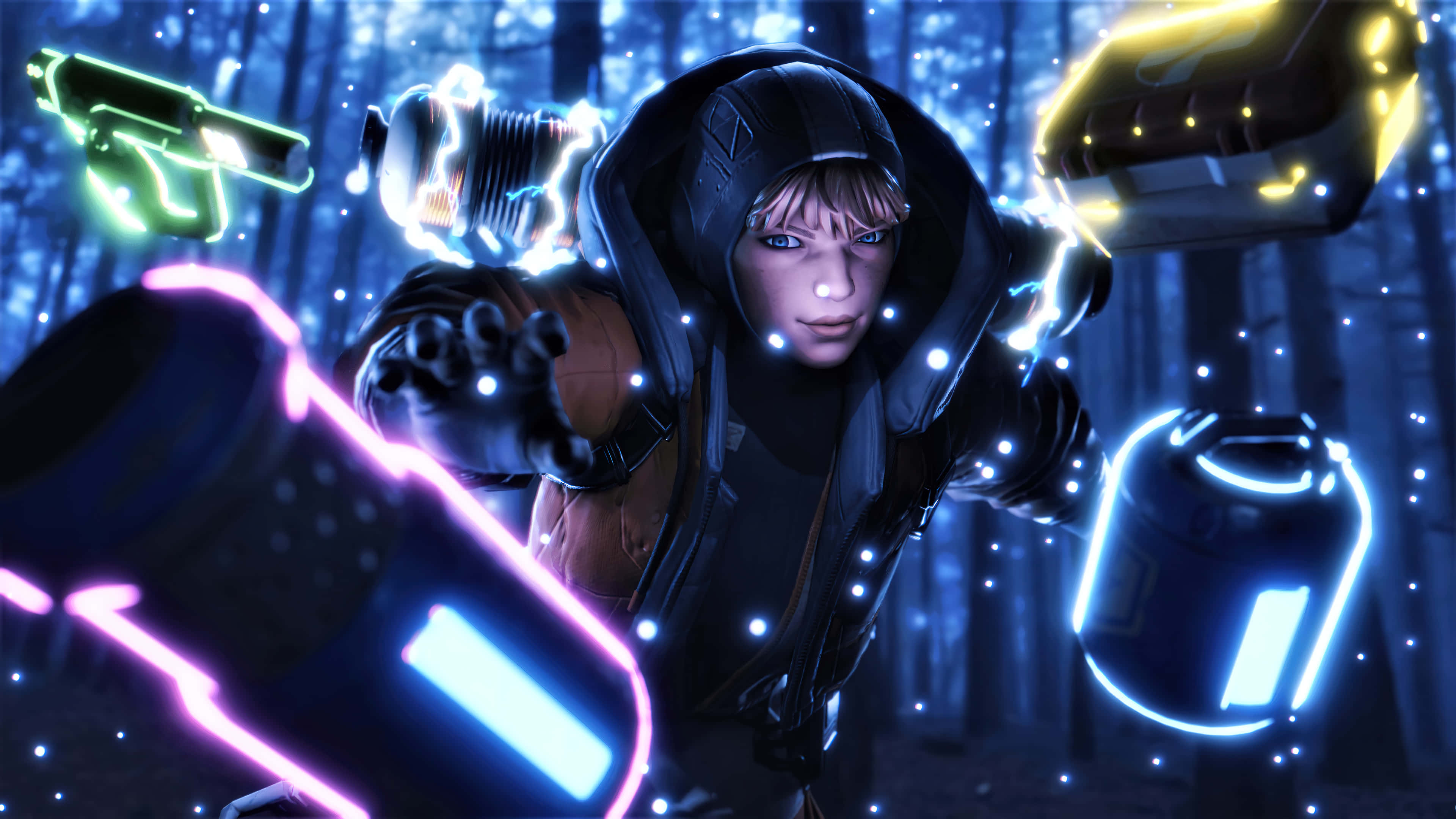 Apex Legends, hooded figure, dark forest, 4K Desktop Wallpaper