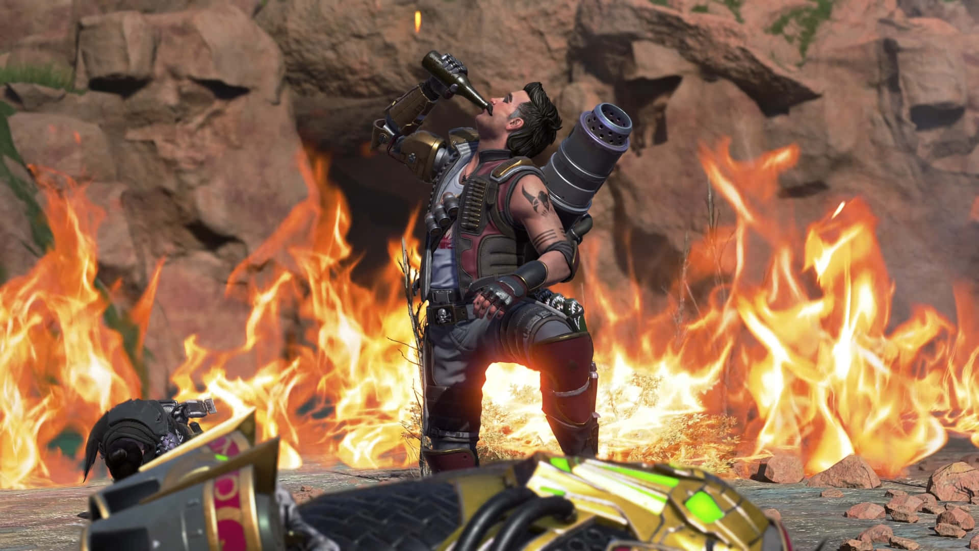 Fuse, Apex Legends, flask, Full HD Desktop Wallpaper
