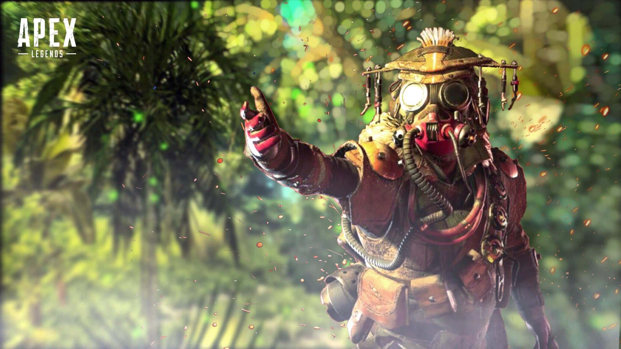 Apex Legends, computer, jungle gear, Full HD Desktop Wallpaper
