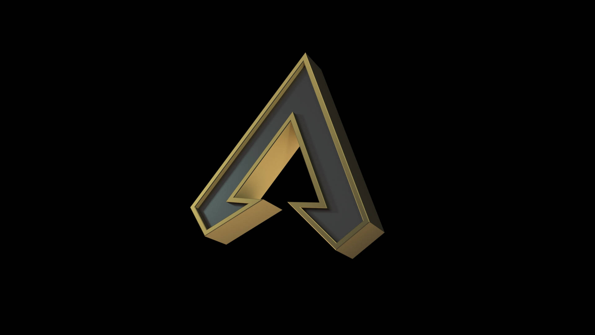 Apex Legends, iPhone, 3D gold logo, Full HD Desktop Wallpaper