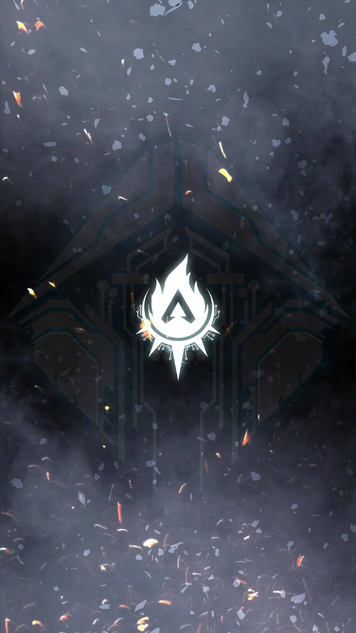 Apex Legends, iPhone, glowing white flame logo, Full HD Phone Wallpaper