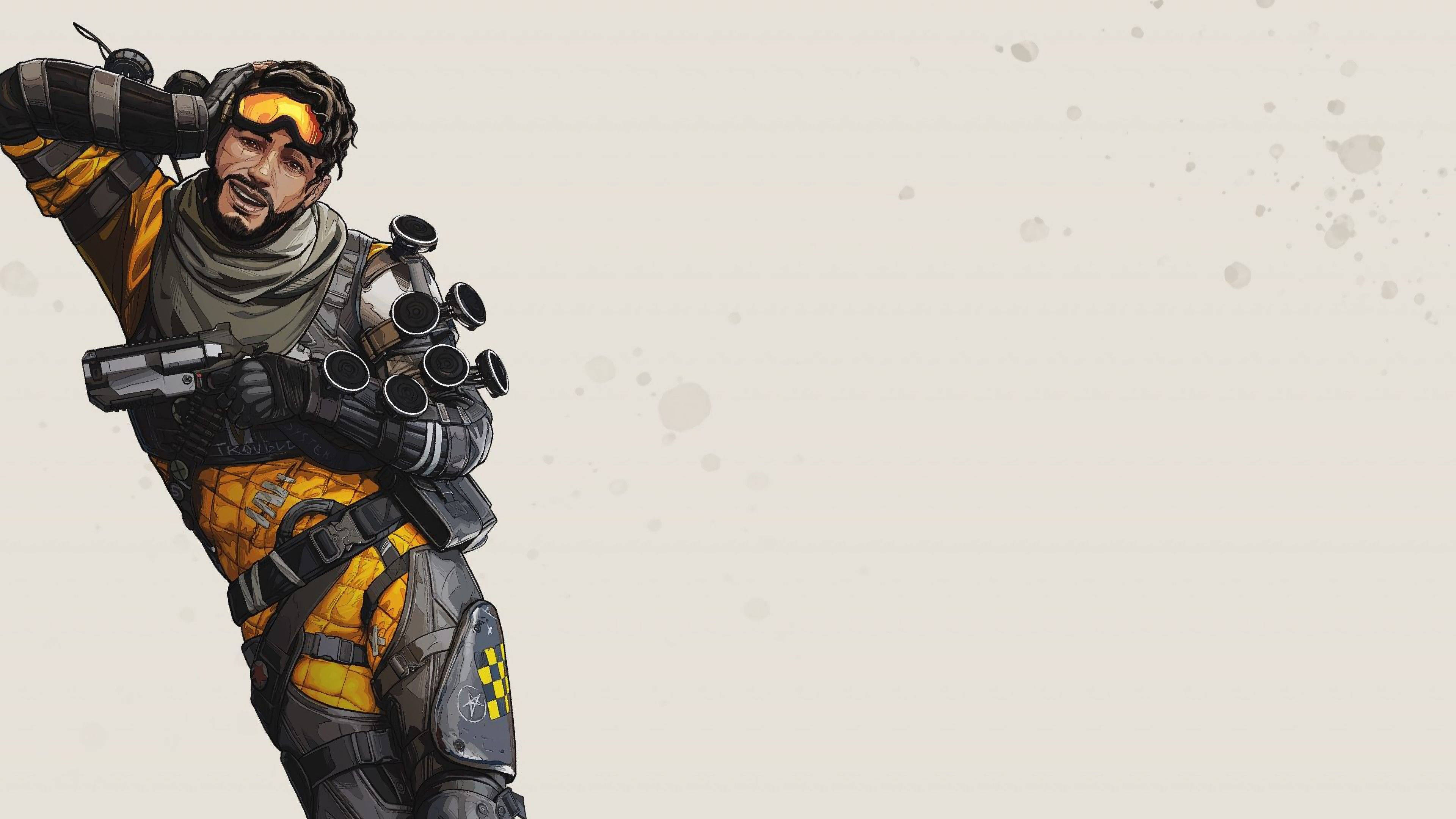 Apex Legends Mirage, Mirage, yellow and black tactical gear, 4K Desktop Wallpaper