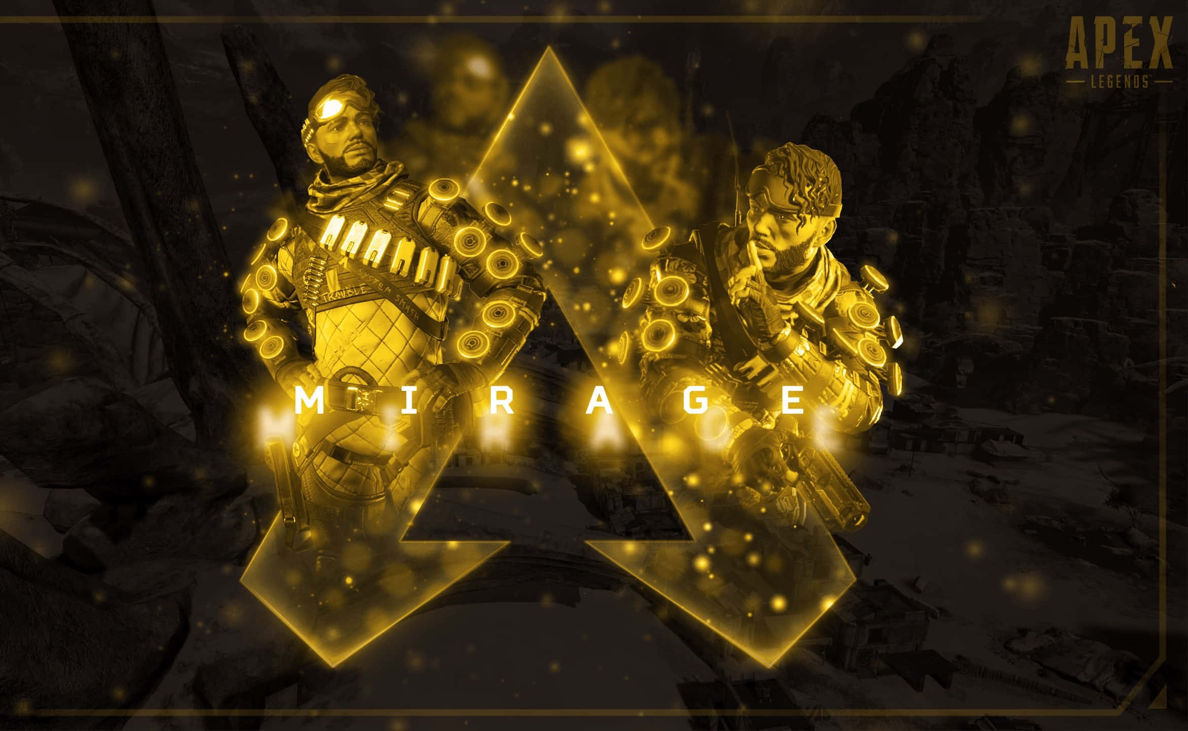 Apex Legends, Mirage, golden armored, Full HD Desktop Wallpaper