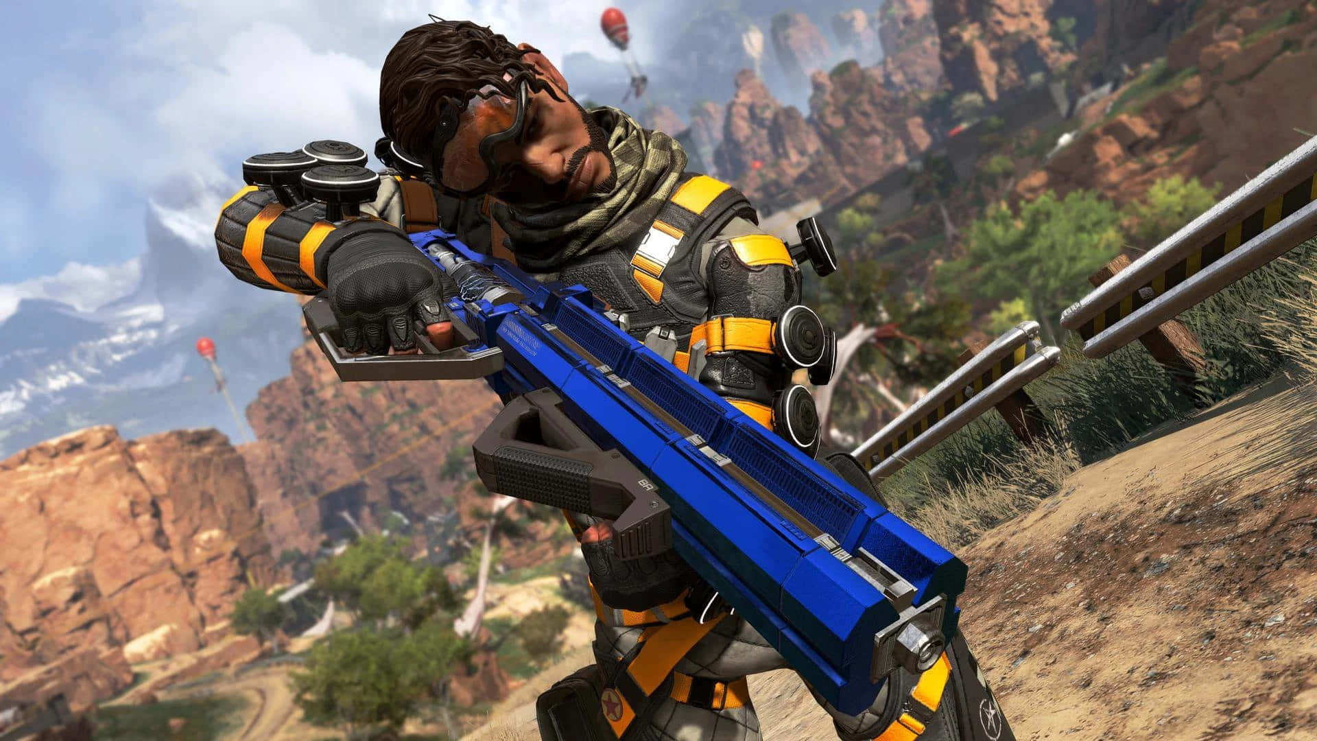 Apex Legends, Mirage, glowing blue weapon, Full HD Desktop Wallpaper
