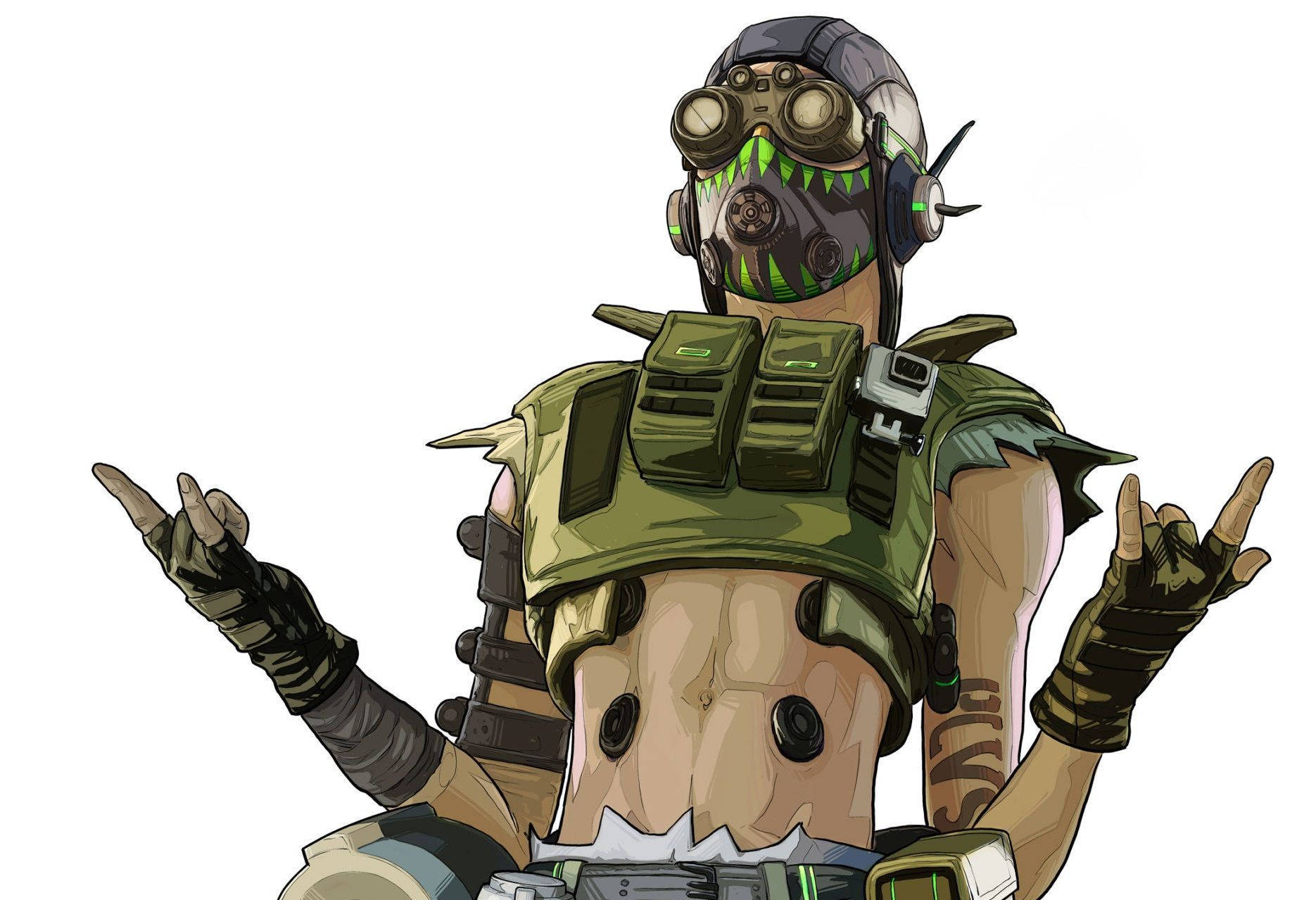 Apex Legends Octane, black goggles, anime character, HD Desktop Wallpaper