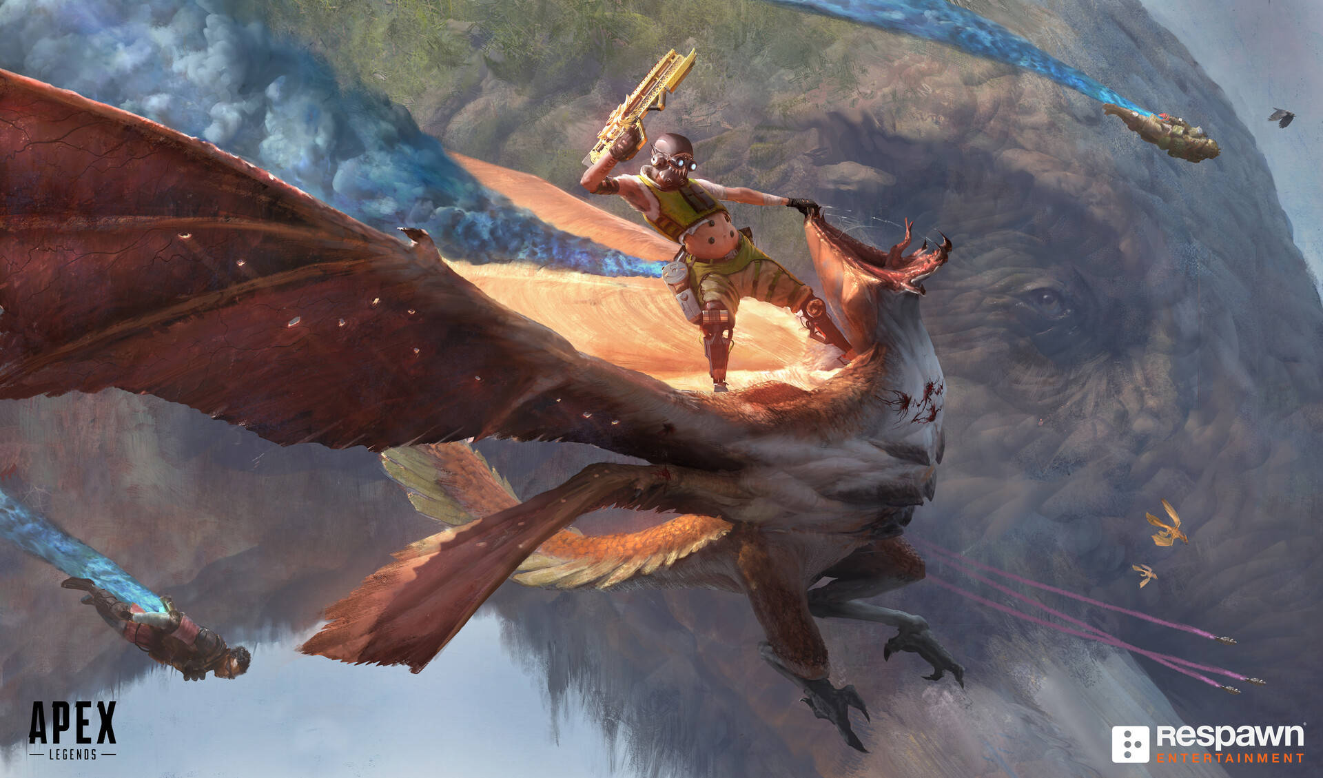 Apex Legends Octane, dragon, canyon, Full HD Desktop Wallpaper