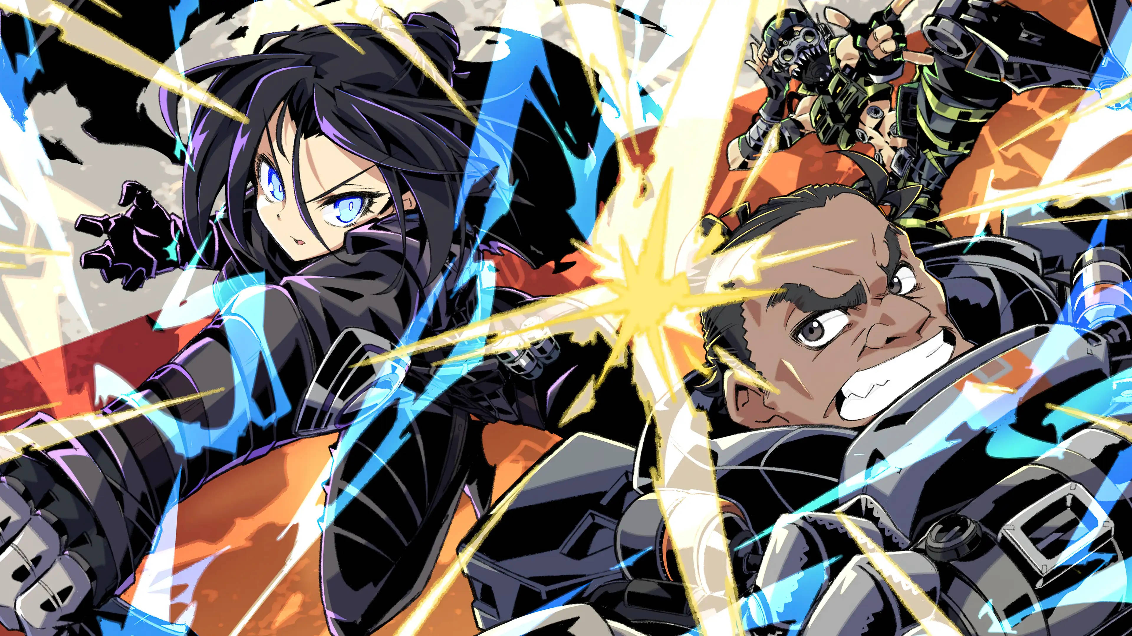 Apex Legends Octane, anime, battle, 4K Desktop Wallpaper