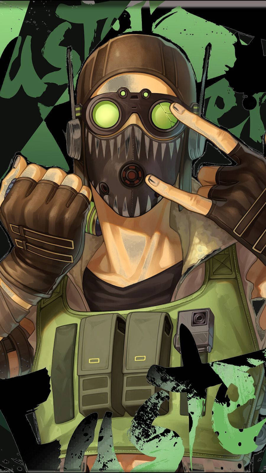 Apex Legends Octane, gloves, green tactical gear, HD Phone Wallpaper