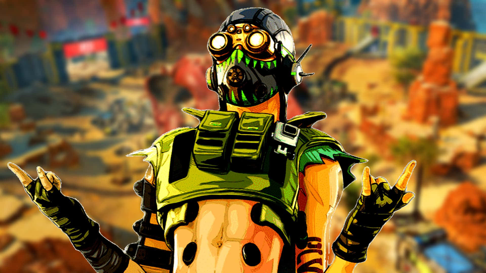 Octane, Apex Legends, green tactical vest, Full HD Desktop Wallpaper