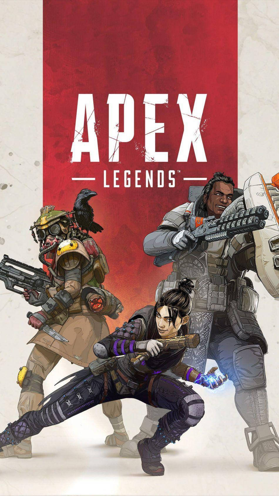 Apex Legends, mobile game, three armored Apex Legends characters, HD Phone Wallpaper