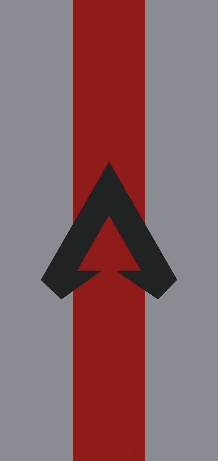 Apex Legends, black angular symbol, red vertical stripe, HD Phone Wallpaper