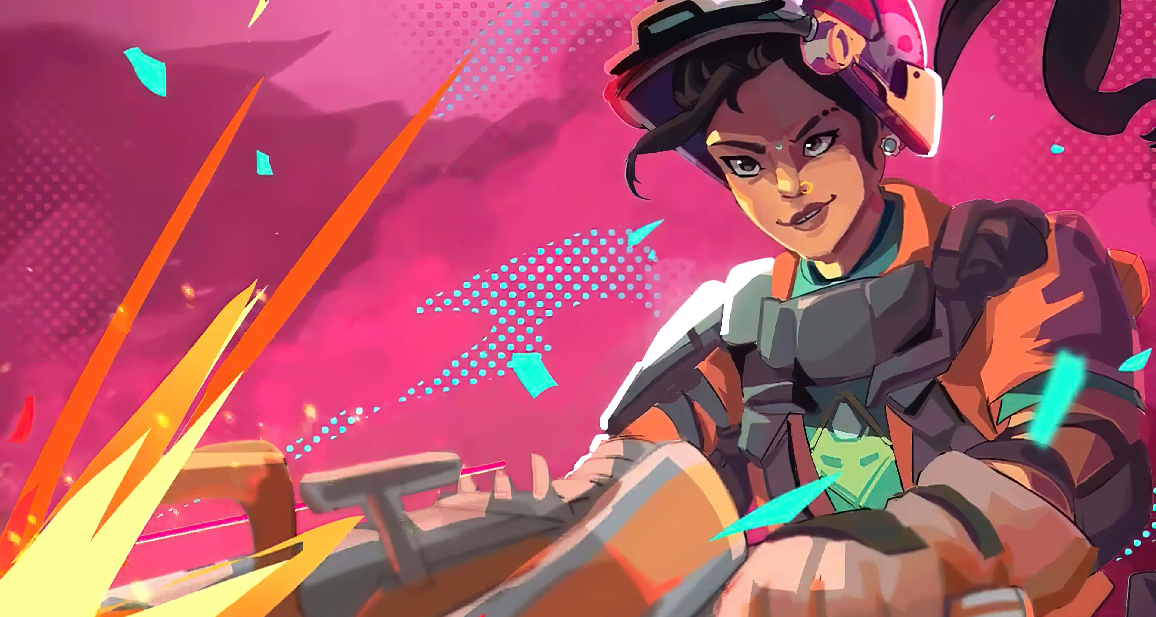 Rampart, Apex Legends, glowing weapon, 4K Desktop Wallpaper