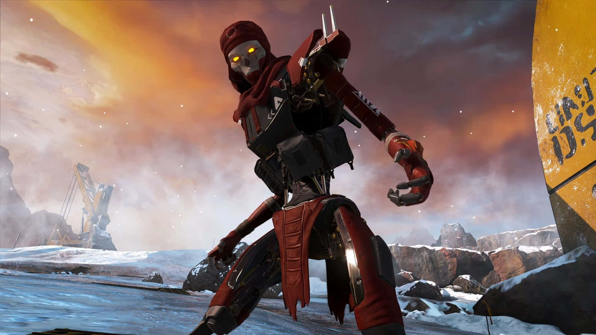 Apex Legends Revenant, red armored warrior, glowing eyes, Full HD Desktop Wallpaper