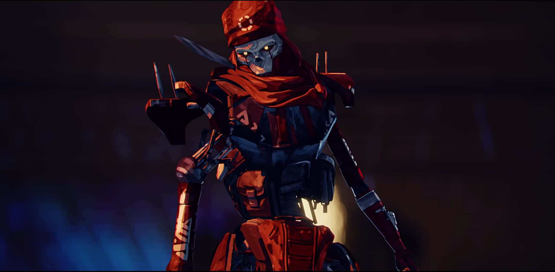 Apex Legends Revenant, red-clad warrior, glowing eyes, HD Desktop Wallpaper