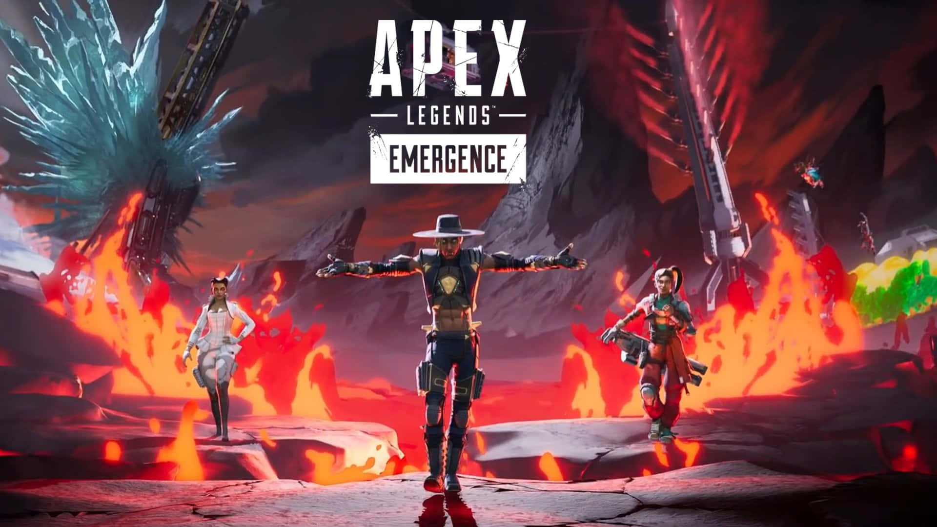 Apex Legends Season 11, volcanic landscape, glowing lava, Full HD Desktop Wallpaper