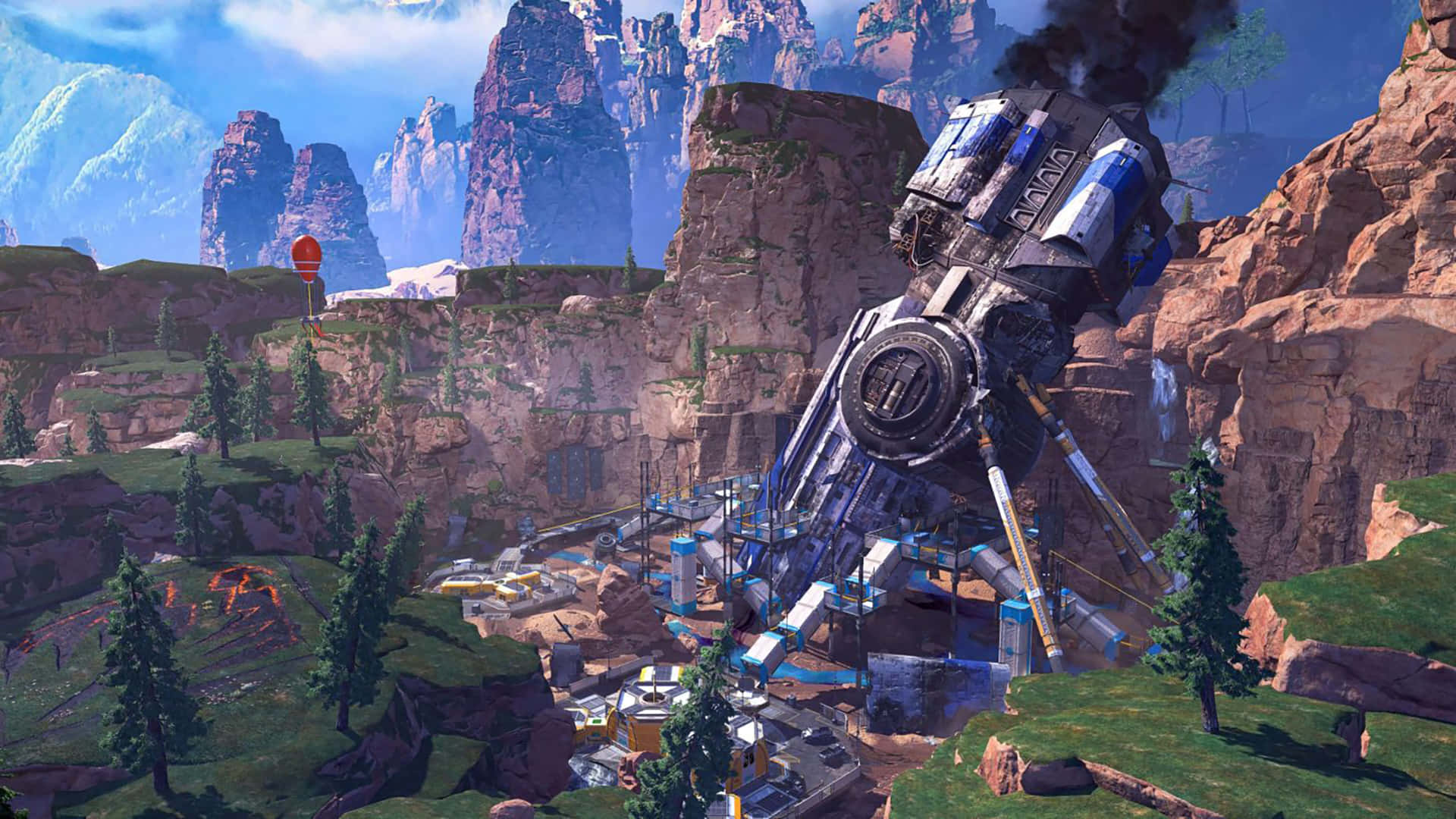 Apex Legends Season 11, futuristic train, rocky canyon, Full HD Desktop Wallpaper