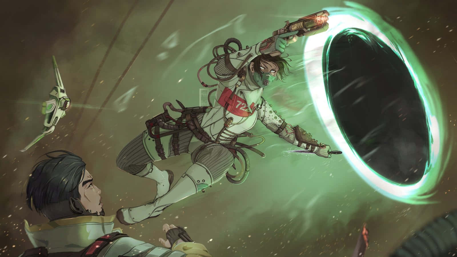 Apex Legends Season 11, masked warrior, futuristic gear, HD Desktop Wallpaper
