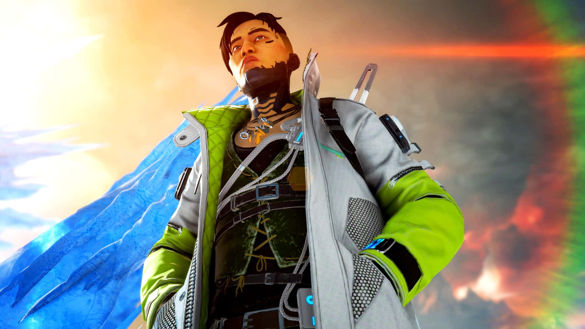 Apex Legends Season 12, futuristic character, tattoos, Full HD Desktop Wallpaper