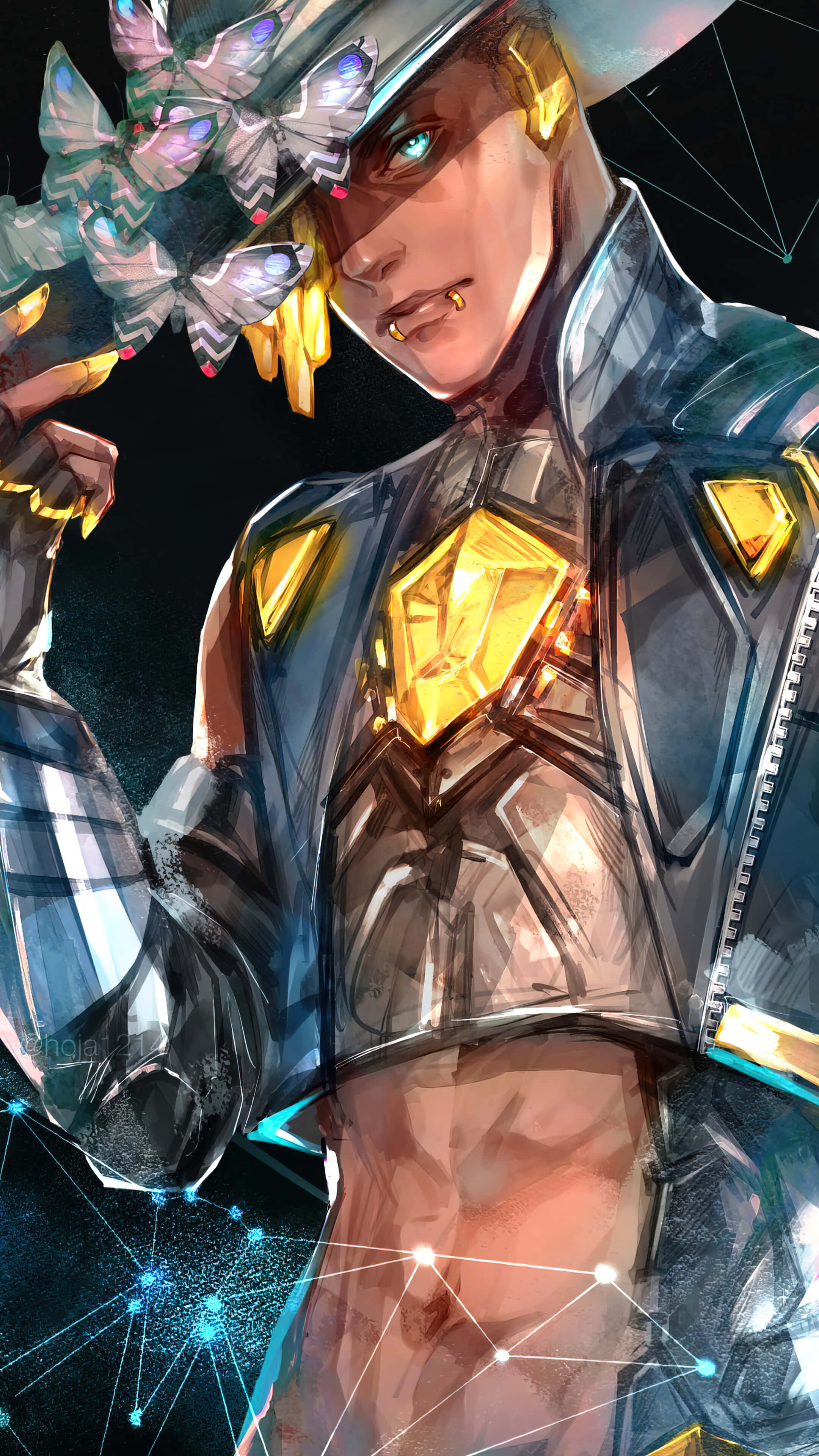 Apex Legends Seer, anime character, futuristic metallic jacket, 4K Phone Wallpaper