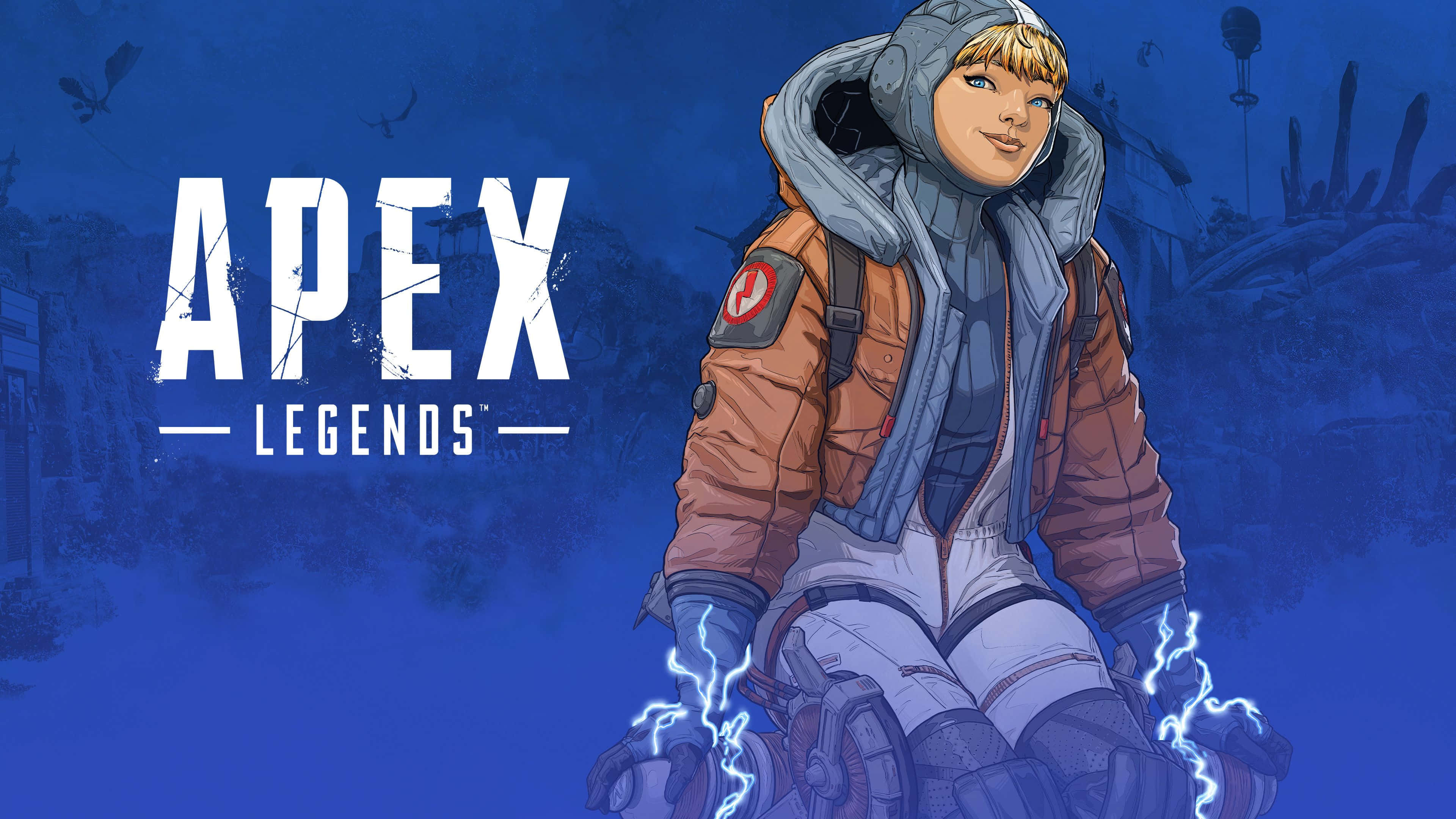 Apex Legends, Wattson, futuristic orange and gray suit, 4K Desktop Wallpaper