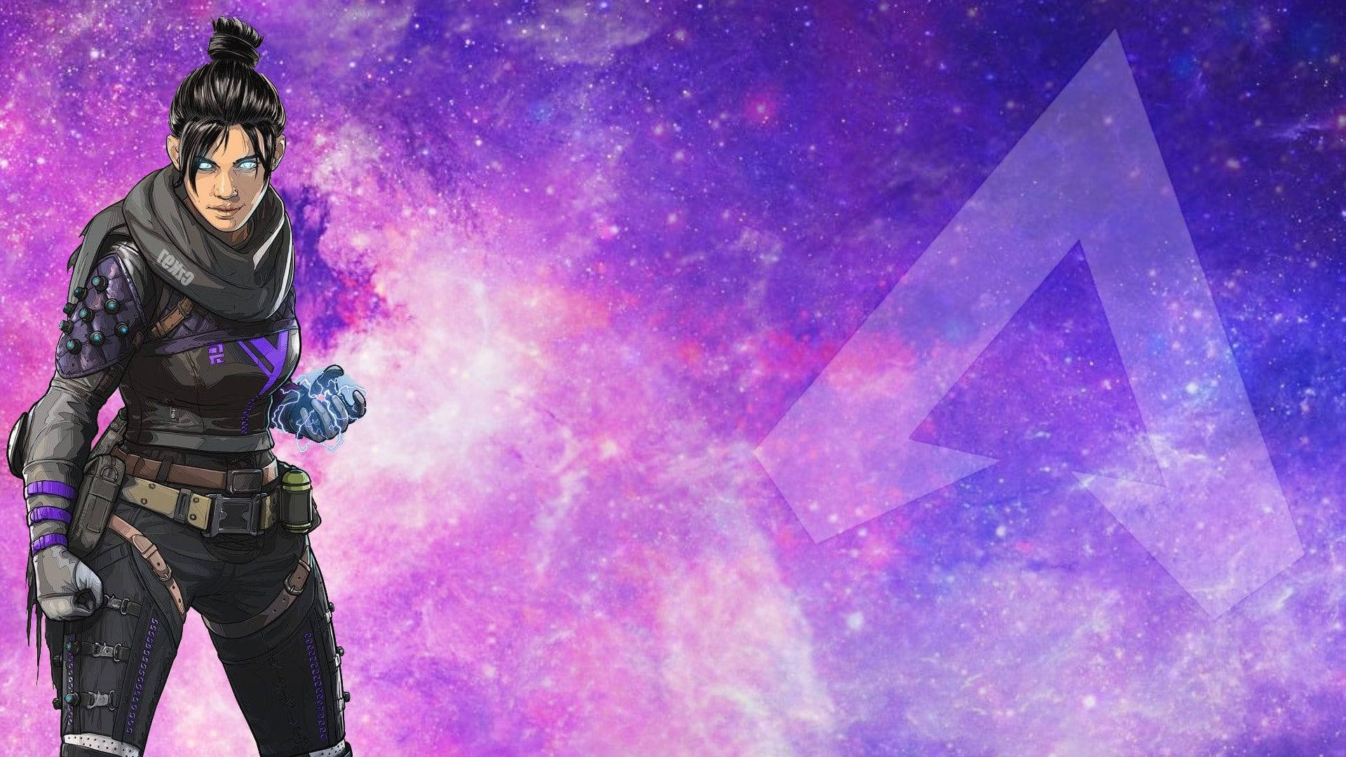 Apex Legends, Wraith, cosmic nebula, Full HD Desktop Wallpaper