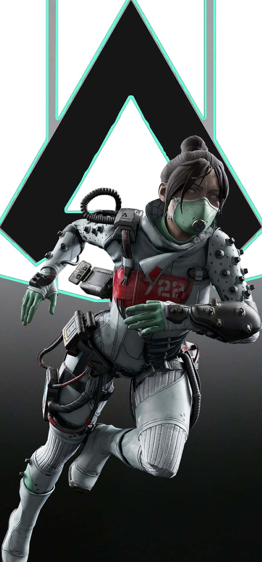 Apex Wraith, white armor, green accents, Full HD Phone Wallpaper