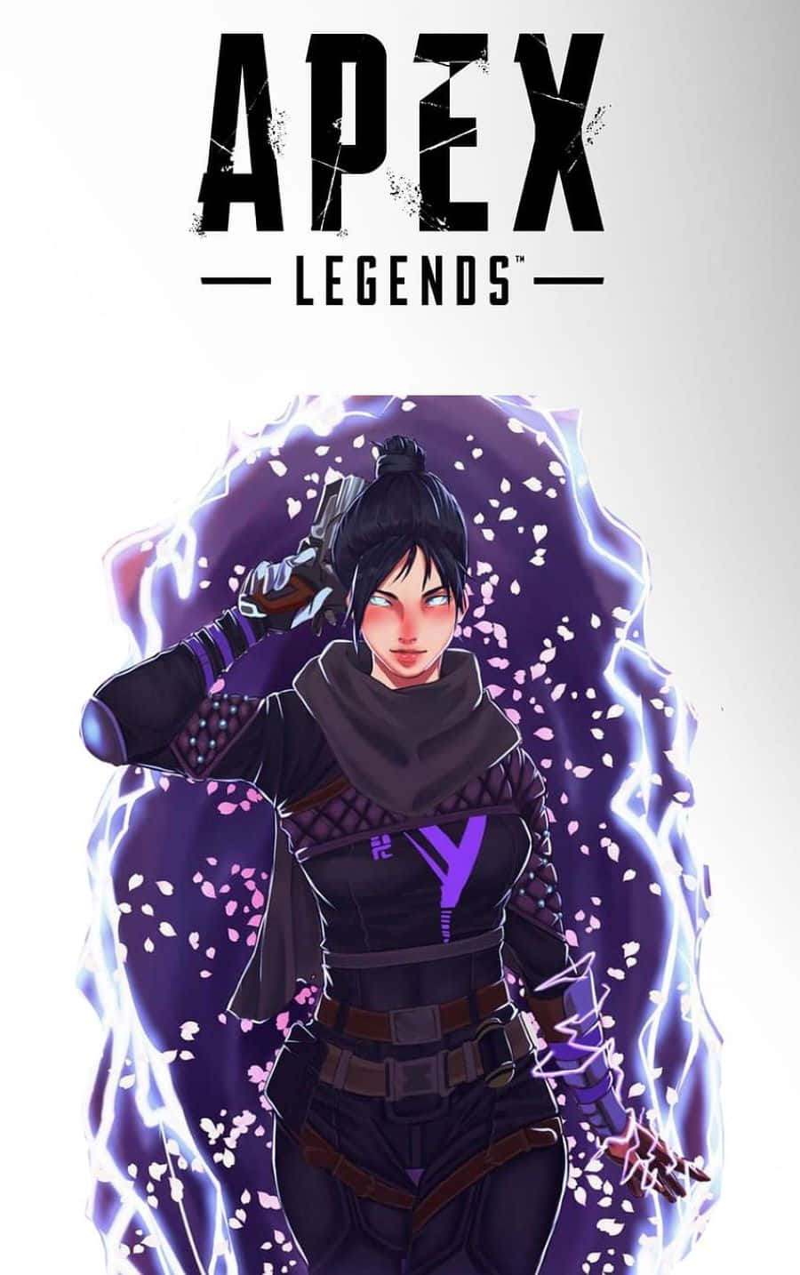 Apex Legends, Wraith, glowing purple energy, HD Phone Wallpaper