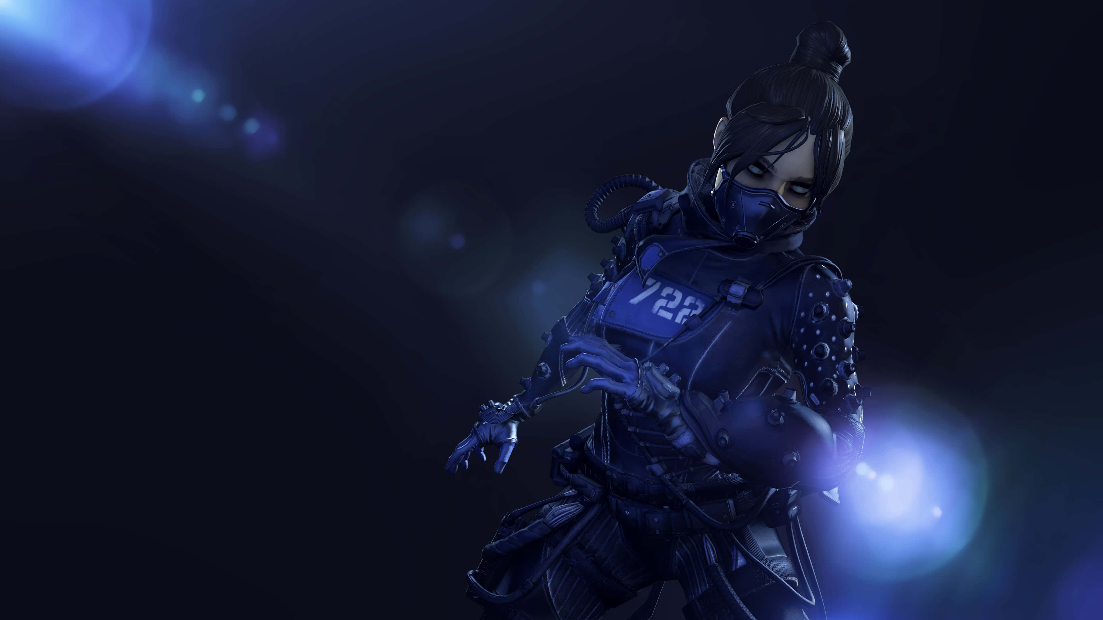 Apex Legends, Wraith, blue light, 4K Desktop Wallpaper