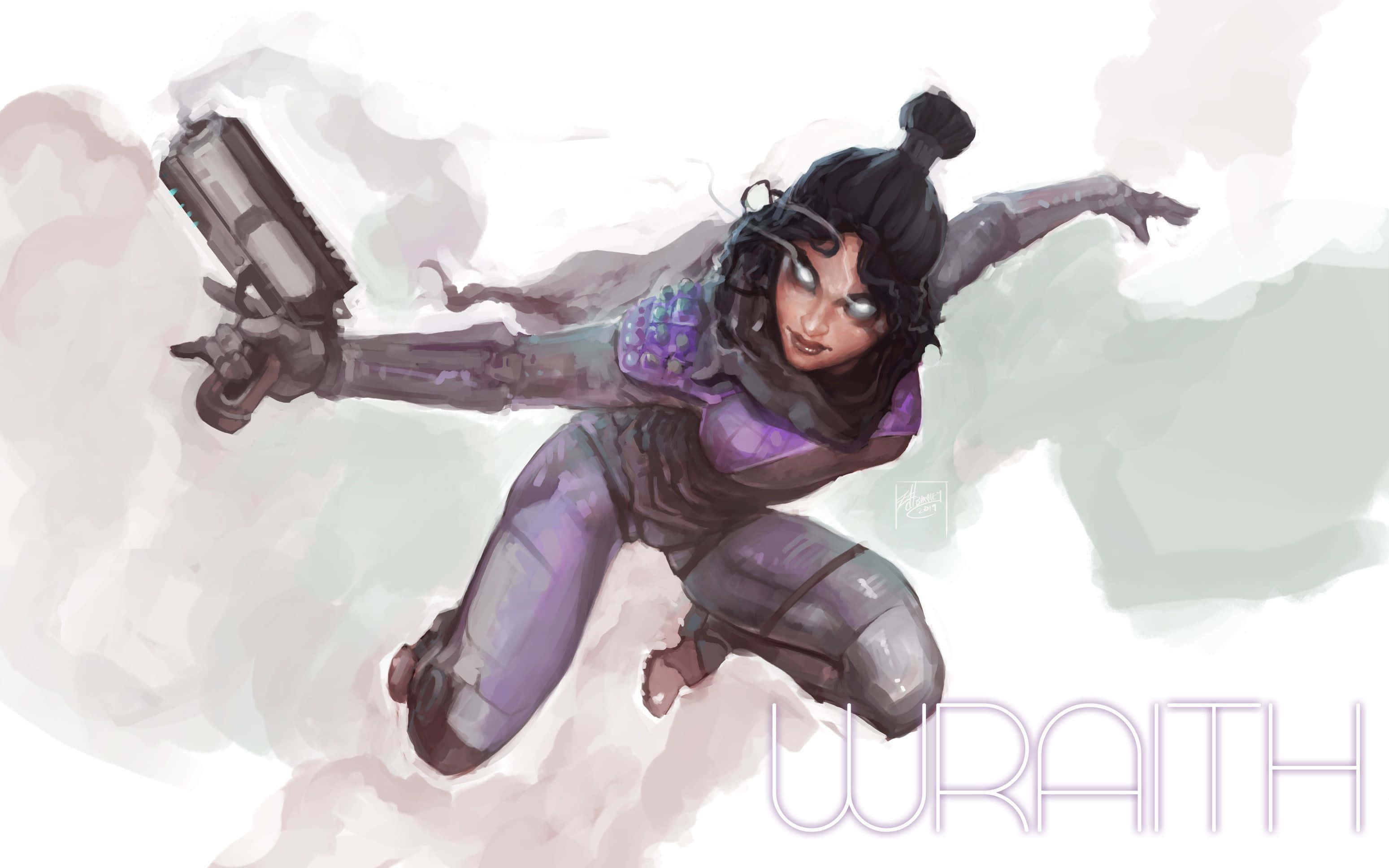 Apex Legends, Wraith, anime-style, 2K Desktop Wallpaper