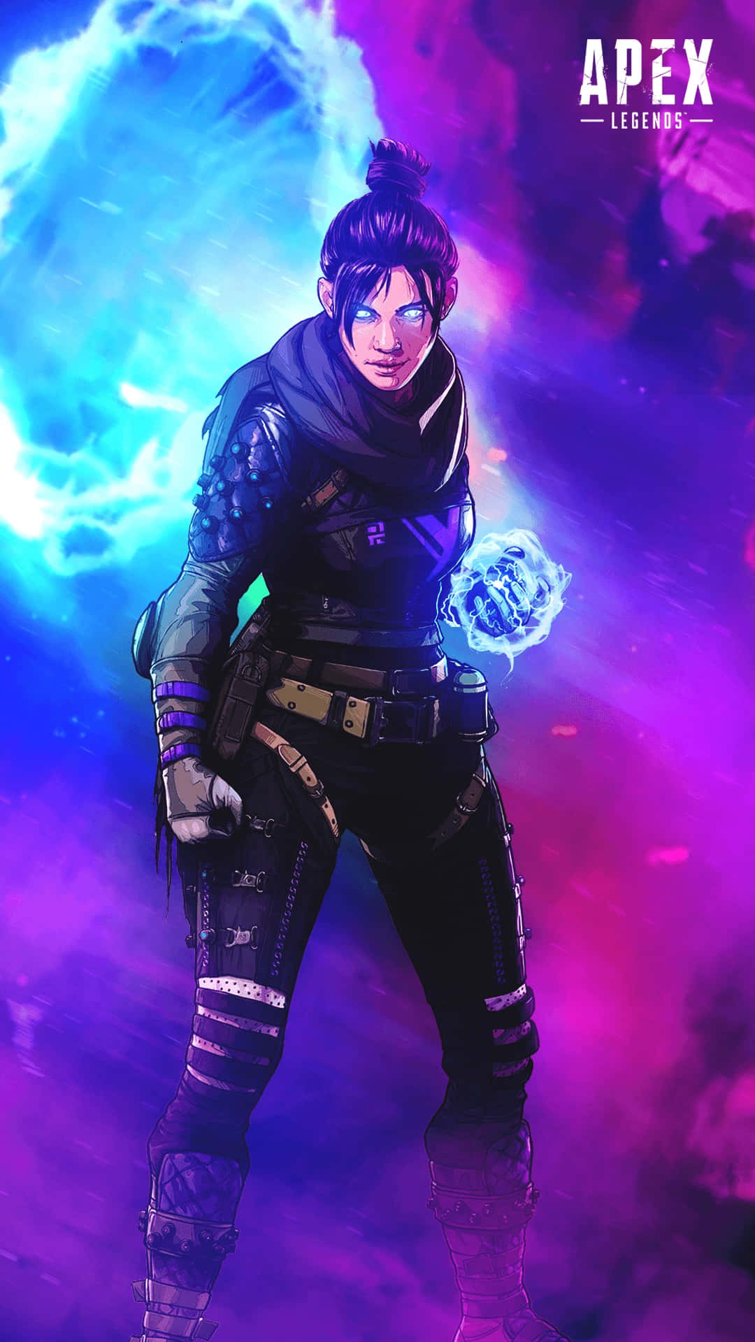 Apex Legends Wraith, fierce female warrior, dark gear, Full HD Phone Wallpaper