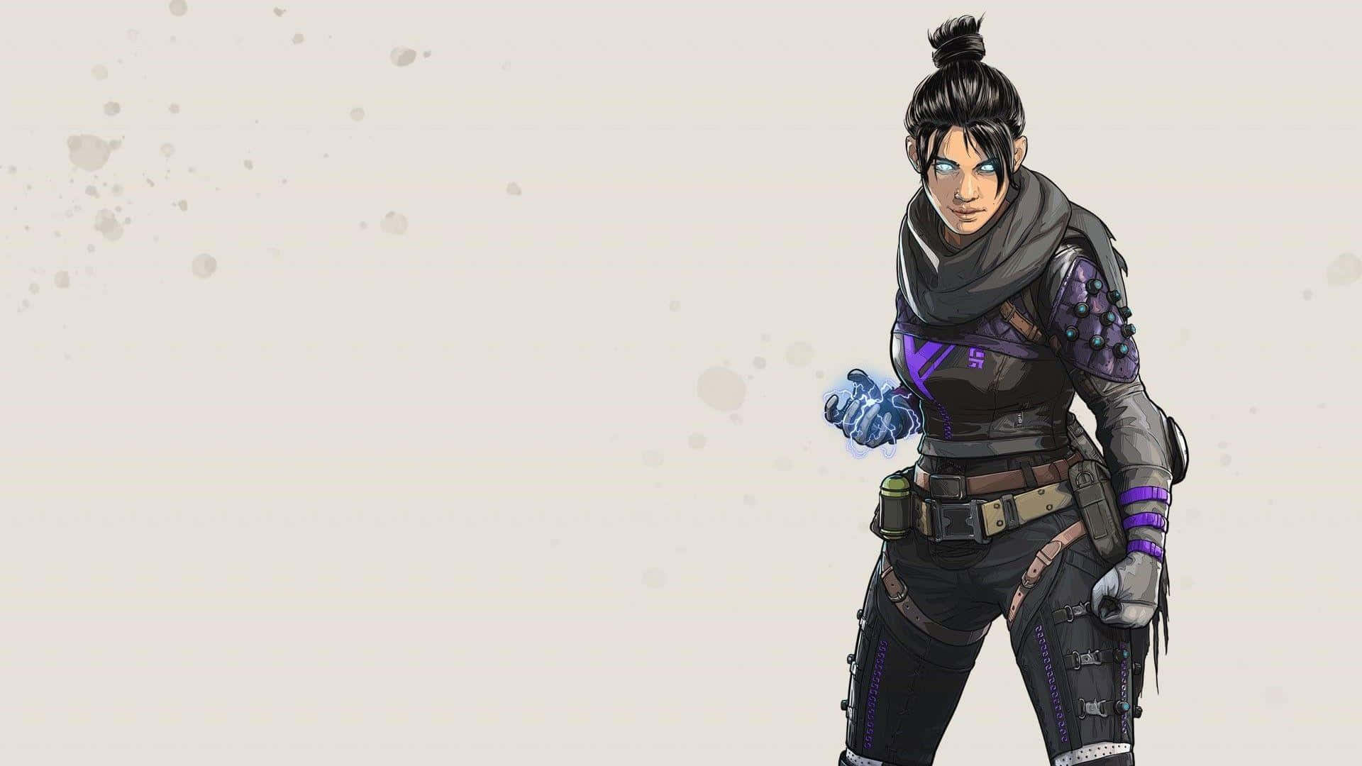 Apex Legends, Wraith, glowing blue hands, Full HD Desktop Wallpaper