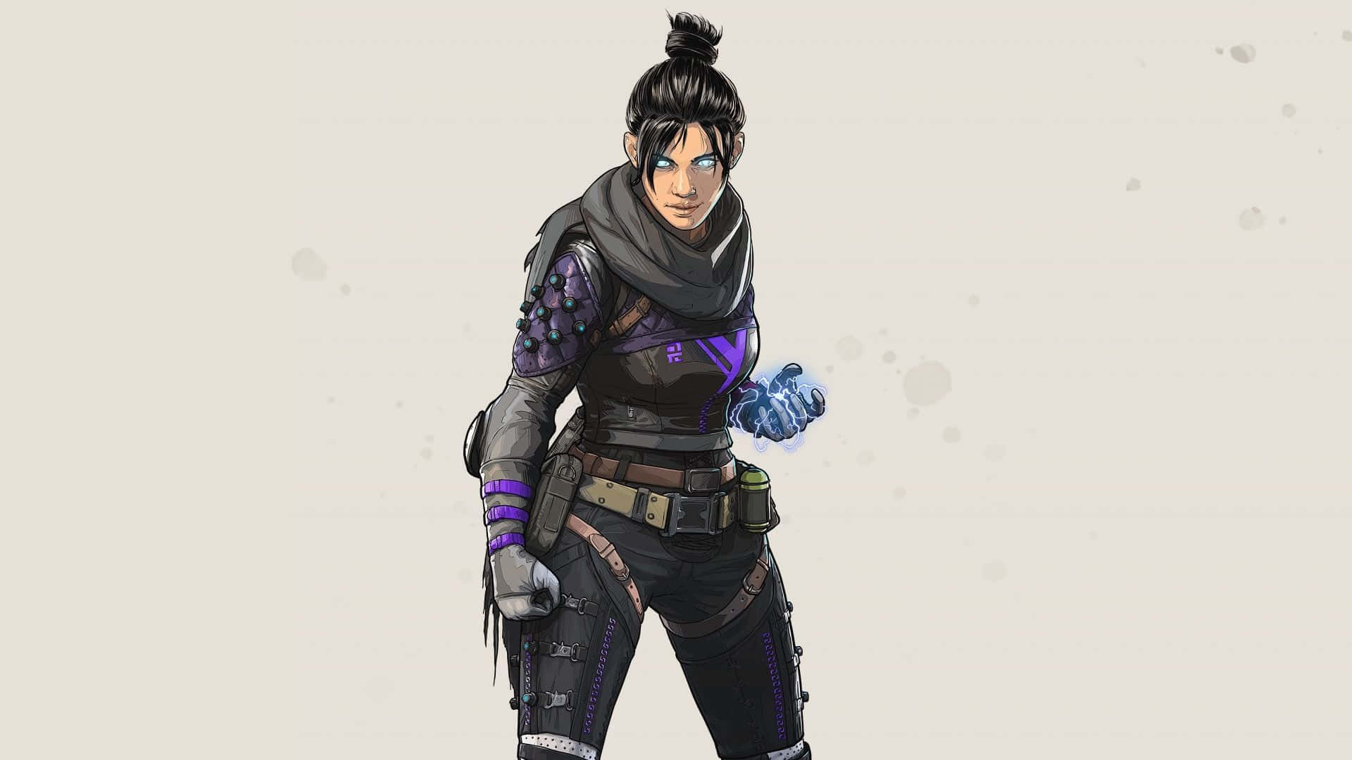 Wraith, Apex Legends, glowing blue energy, Full HD Desktop Wallpaper