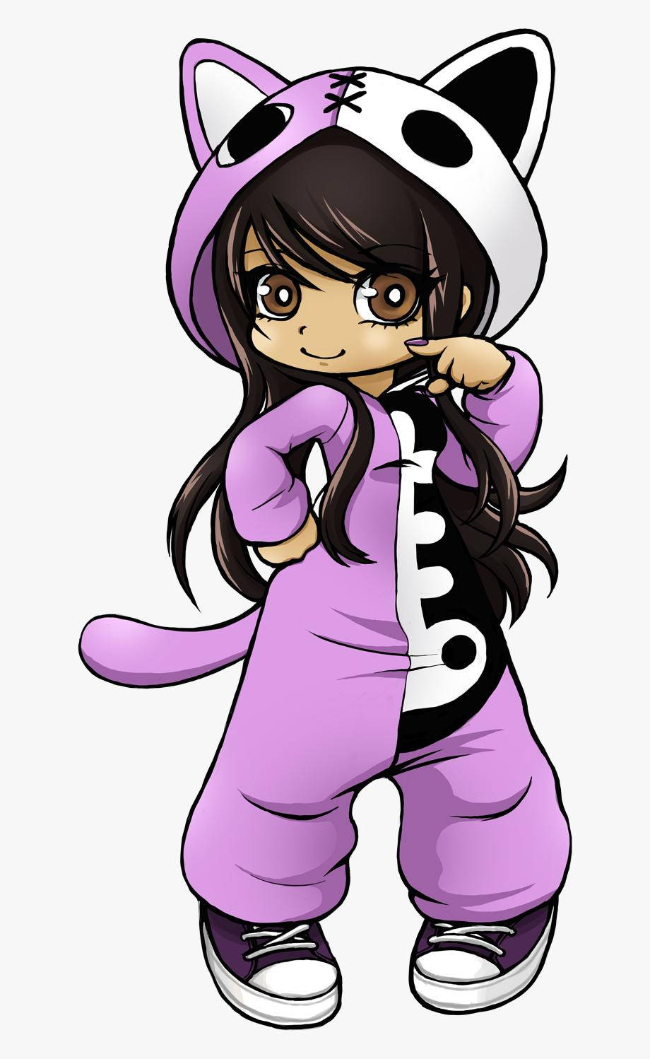 Aphmau, fursuit, purple cat onesie, HD Phone Wallpaper