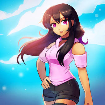 Aphmau, summer, cute, SD Desktop Wallpaper