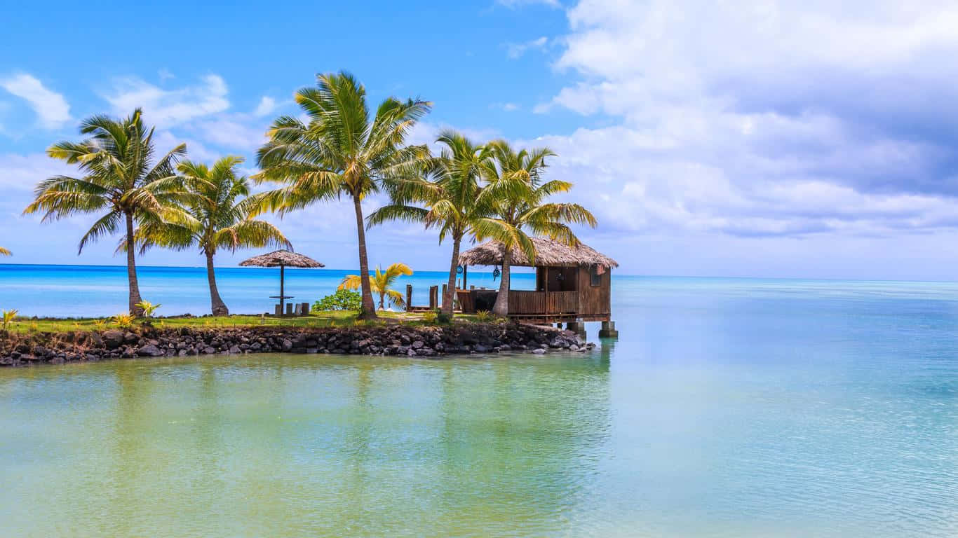 Apia, island, cottage, HD Desktop Wallpaper