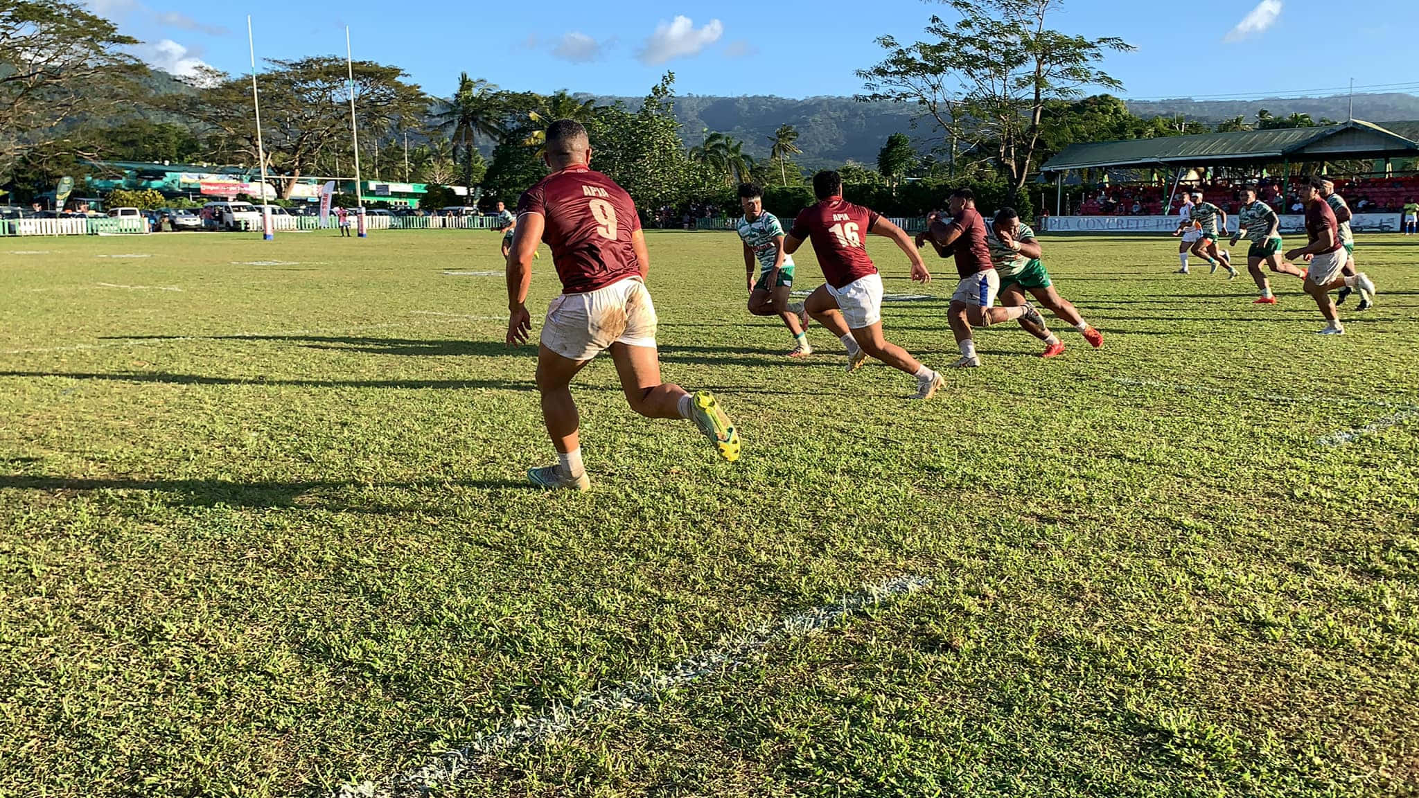 Apia, rugby team, maroon jerseys, Full HD Desktop Wallpaper