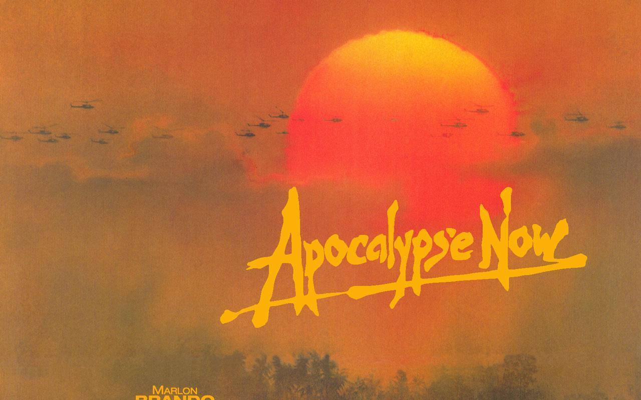 Apocalypse Now, war drama film, fiery orange sun, HD Desktop Wallpaper