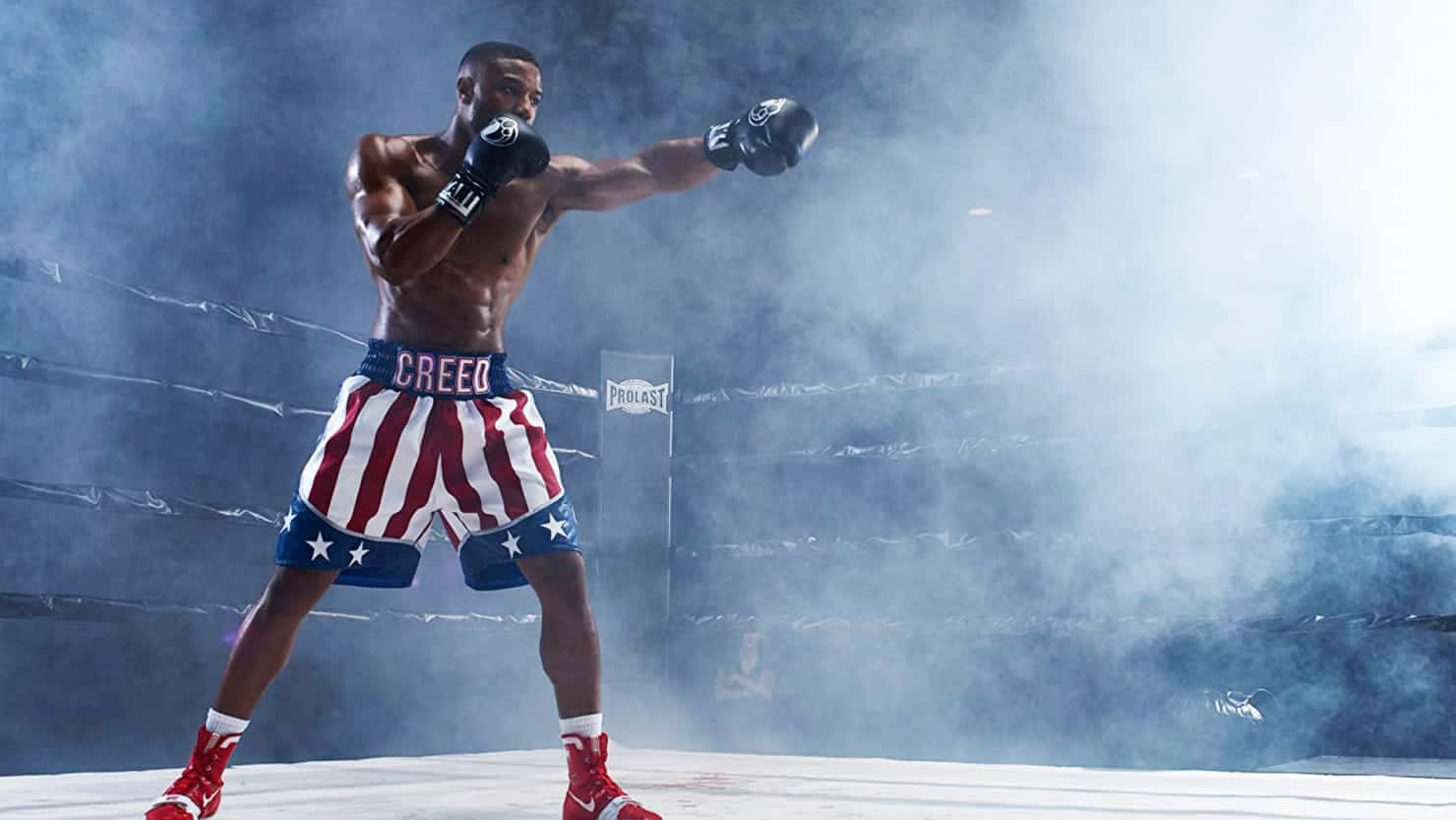 Apollo Creed, boxing pose, patriotic shorts, HD Desktop Wallpaper