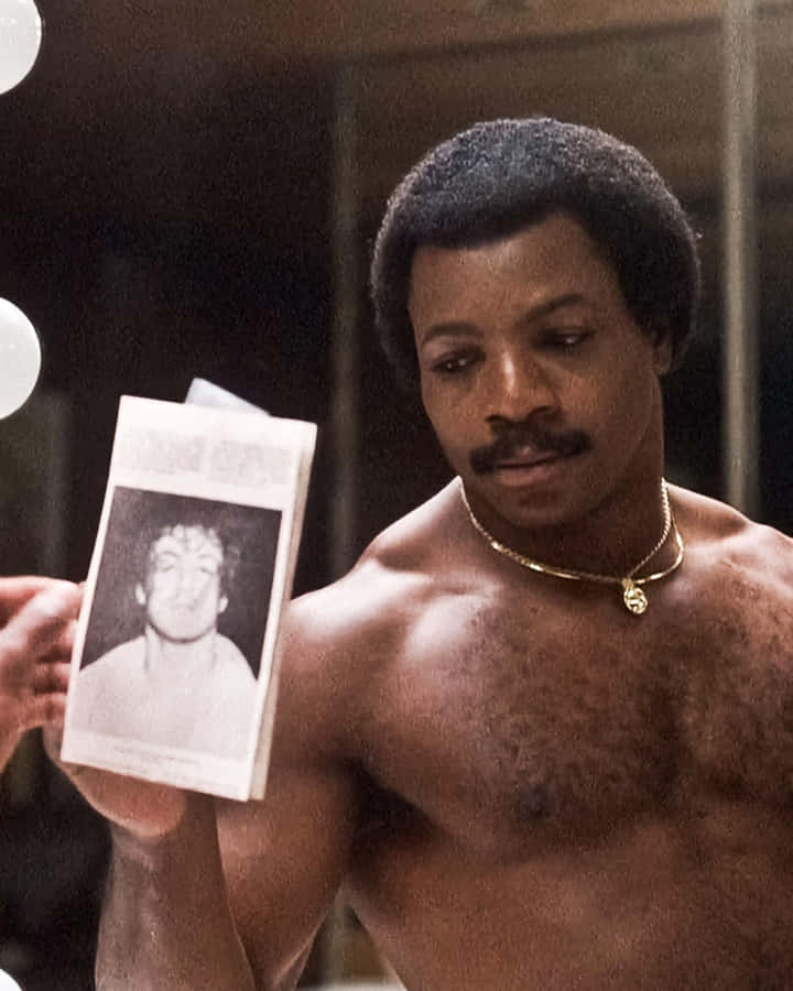 Apollo Creed, afro, gold chain, SD Phone Wallpaper