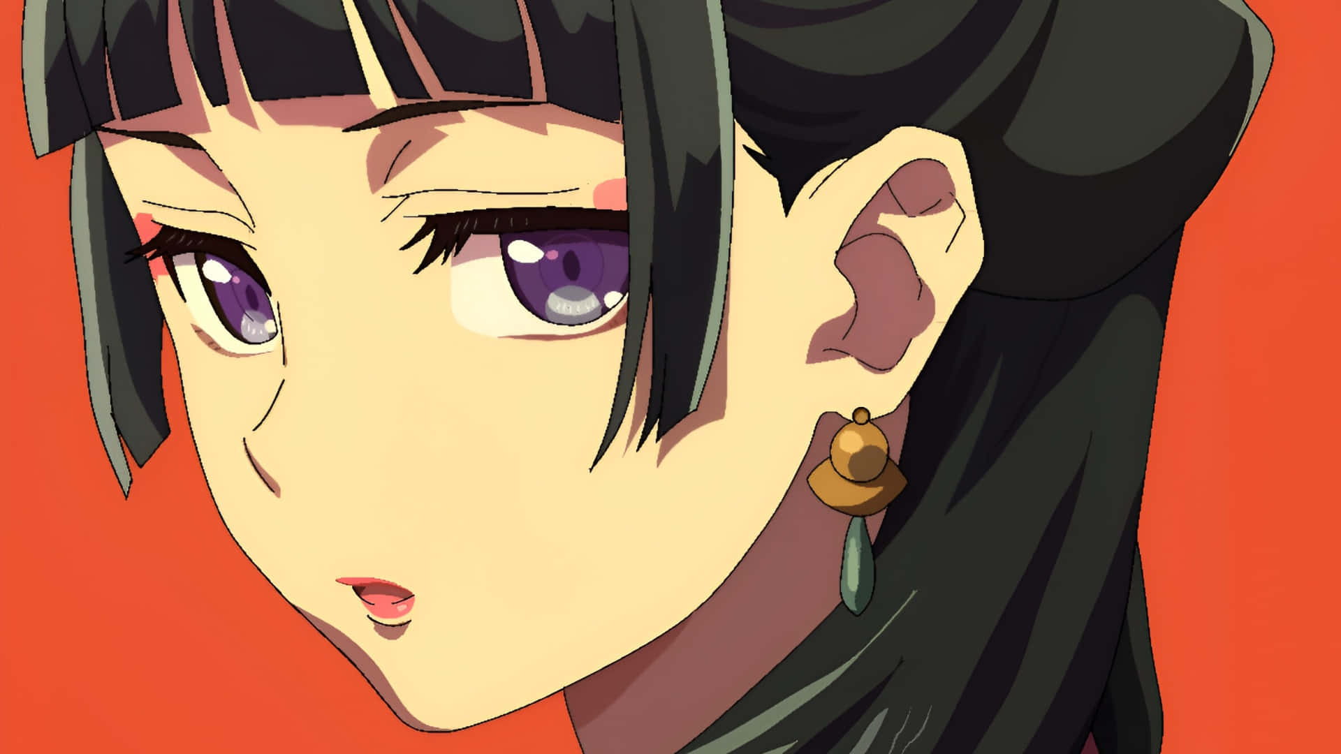 Apothecary Diaries, purple eyes, dark hair, Full HD Desktop Wallpaper