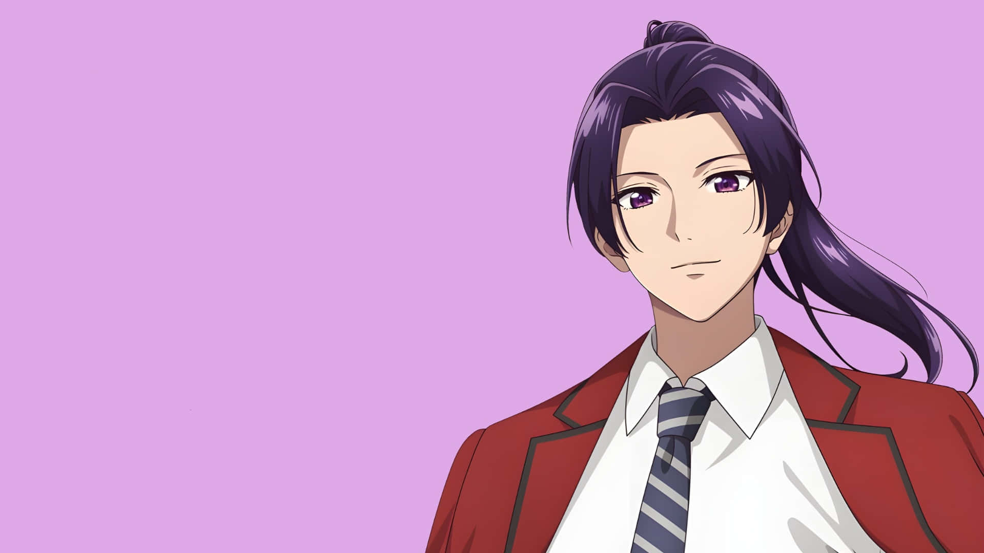 Apothecary Diaries, purple hair, red blazer, Full HD Desktop Wallpaper