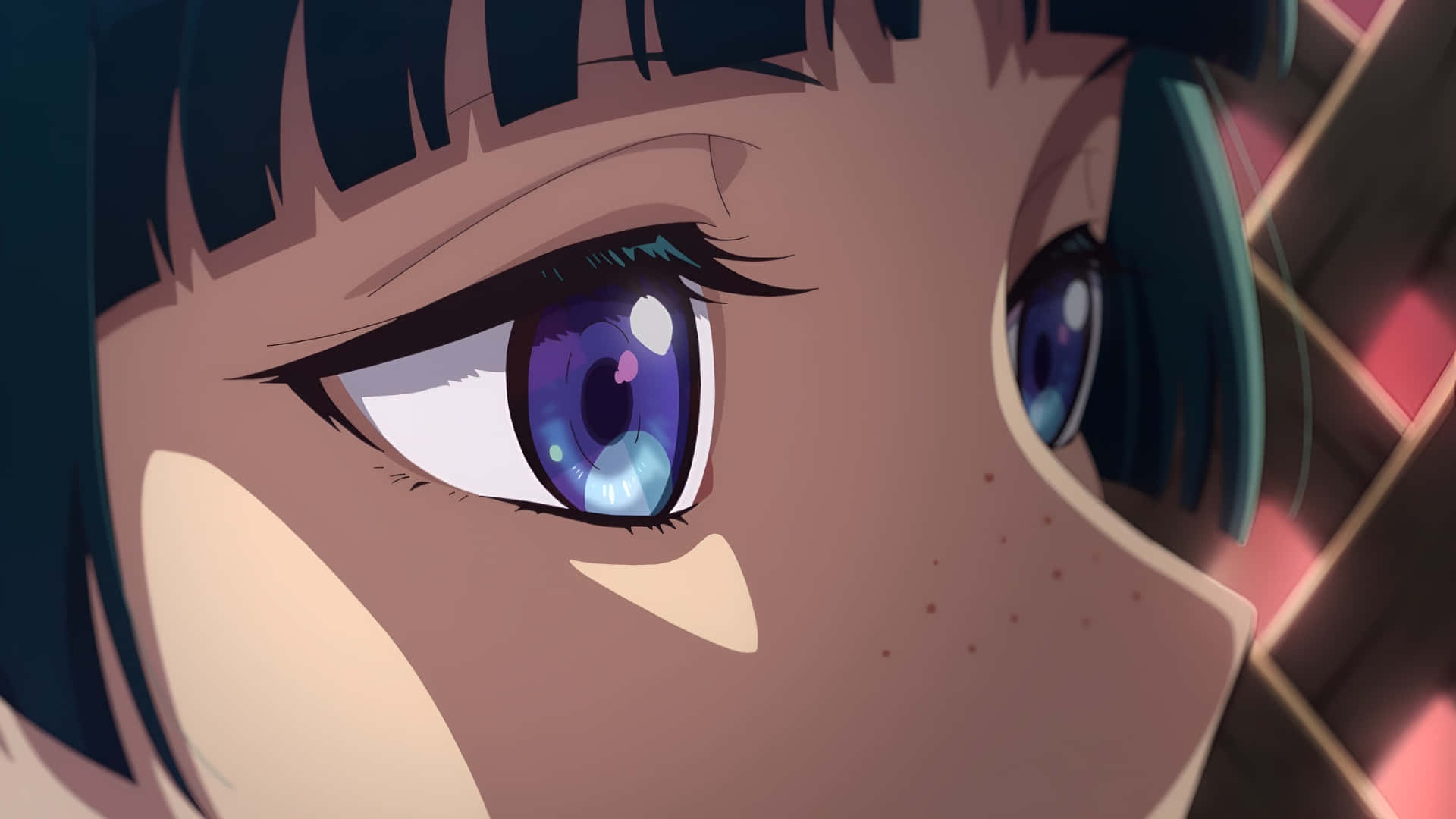 Apothecary Diaries, purple eyes, dark blue hair, Full HD Desktop Wallpaper